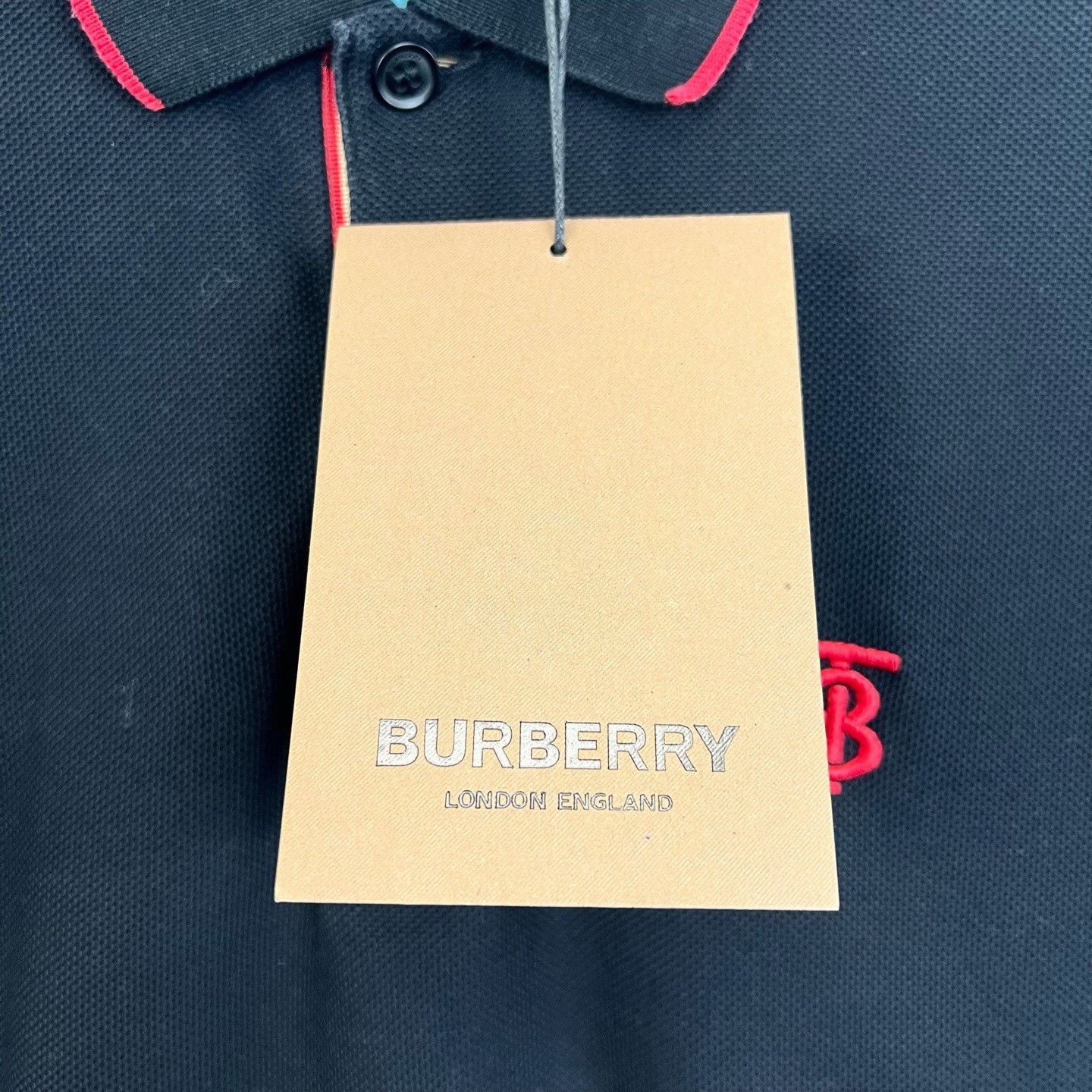 Burberry Burberry Logo Embroidered Polo Shirt Size US M / EU 48-50 / 2 - 4 Thumbnail