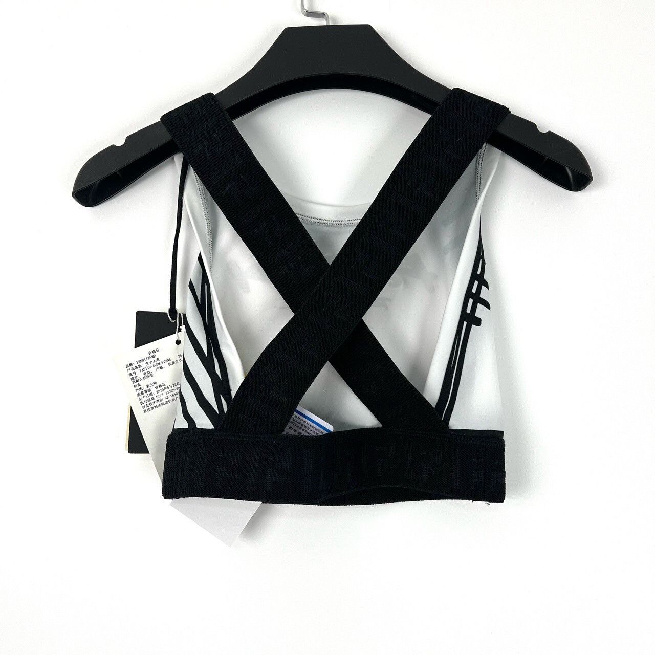 Fendi Fendi Black White Cursive Letter Sports Vest Size S / US 4 / IT 40 - 2 Thumbnail