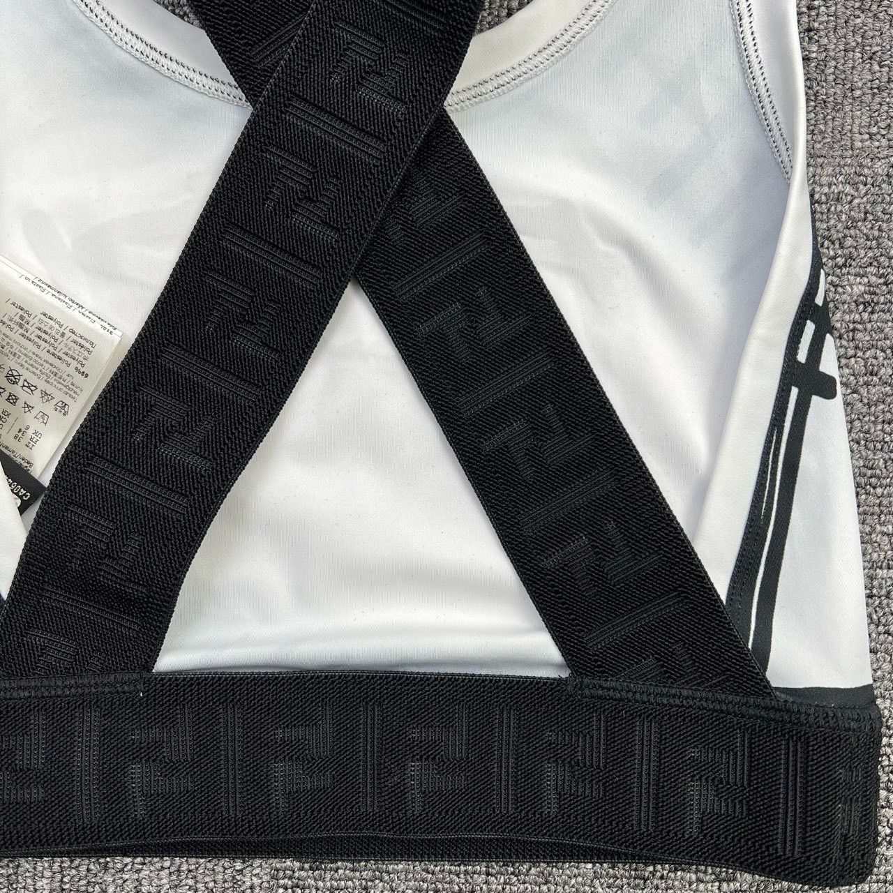 Fendi Fendi Black White Cursive Letter Sports Vest Size S / US 4 / IT 40 - 5 Thumbnail