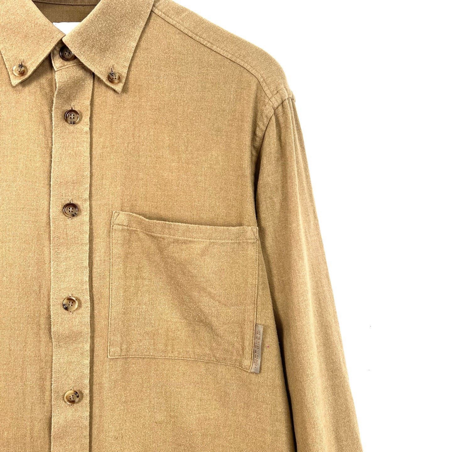 Burberry Burberry Brown Embroidered Letter Long-Sleeve Shirt Size US M / EU 48-50 / 2 - 5 Thumbnail