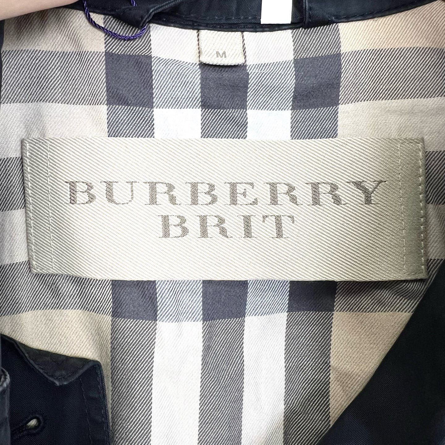 Burberry Burberry Black Lapel Double-Breasted Trench Coat Size US M / EU 48-50 / 2 - 5 Thumbnail