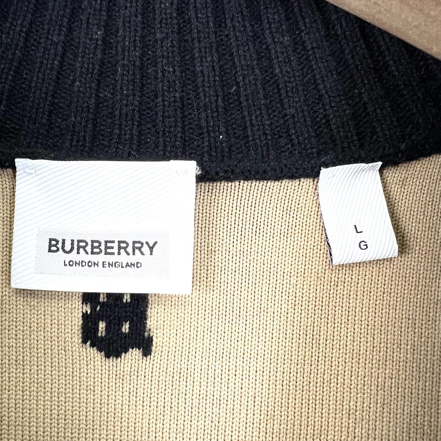 Burberry Burberry TB Logo All-Over Print Knit Cardigan Size US L / EU 52-54 / 3 - 4 Thumbnail