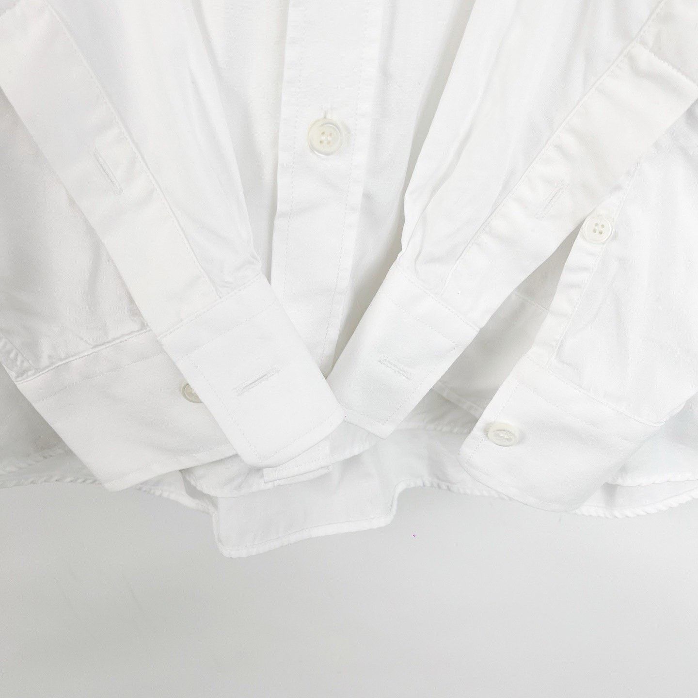 Burberry Burberry White Embroidered Long-Sleeve Shirt Size US M / EU 48-50 / 2 - 7 Thumbnail