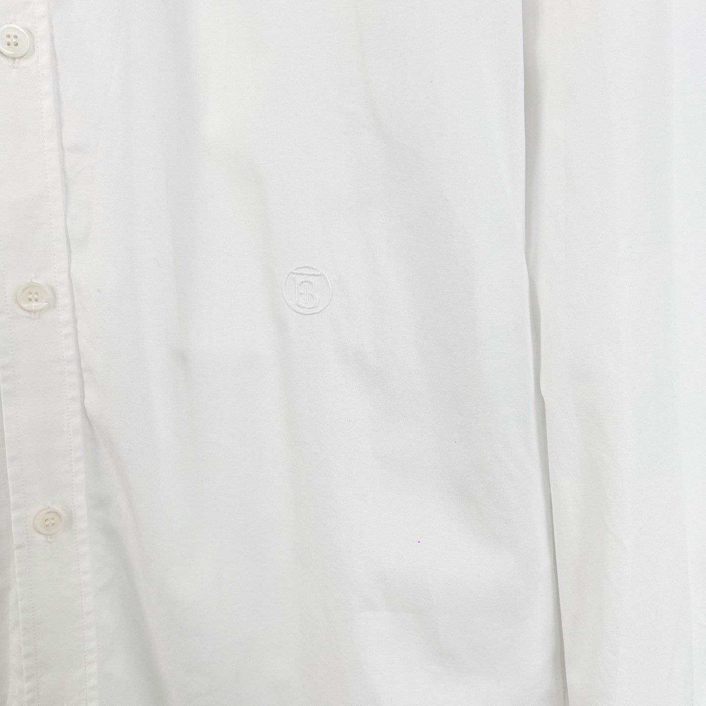 Burberry Burberry White Embroidered Long-Sleeve Shirt Size US M / EU 48-50 / 2 - 6 Thumbnail