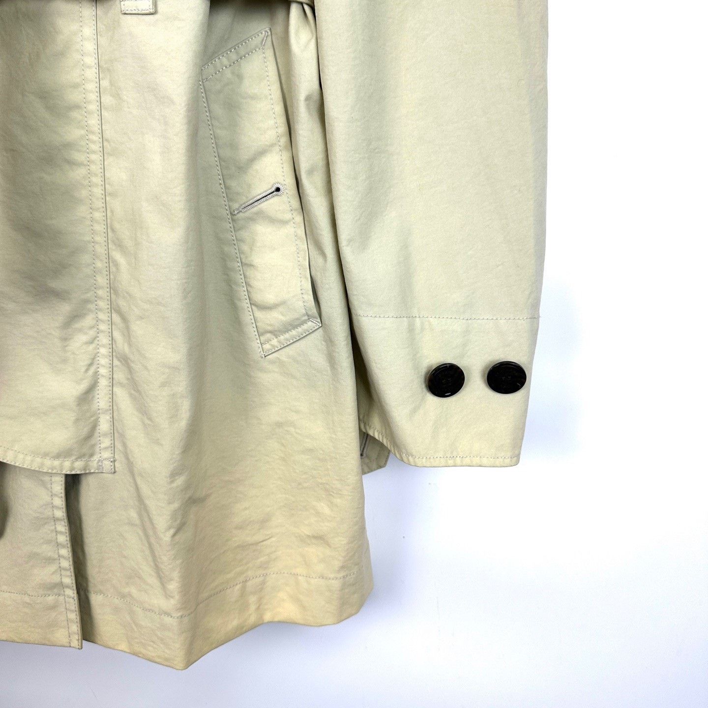 Burberry Burberry Mid-Length Trench Coat with Zipper Size L / US 10 / IT 46 - 6 Thumbnail