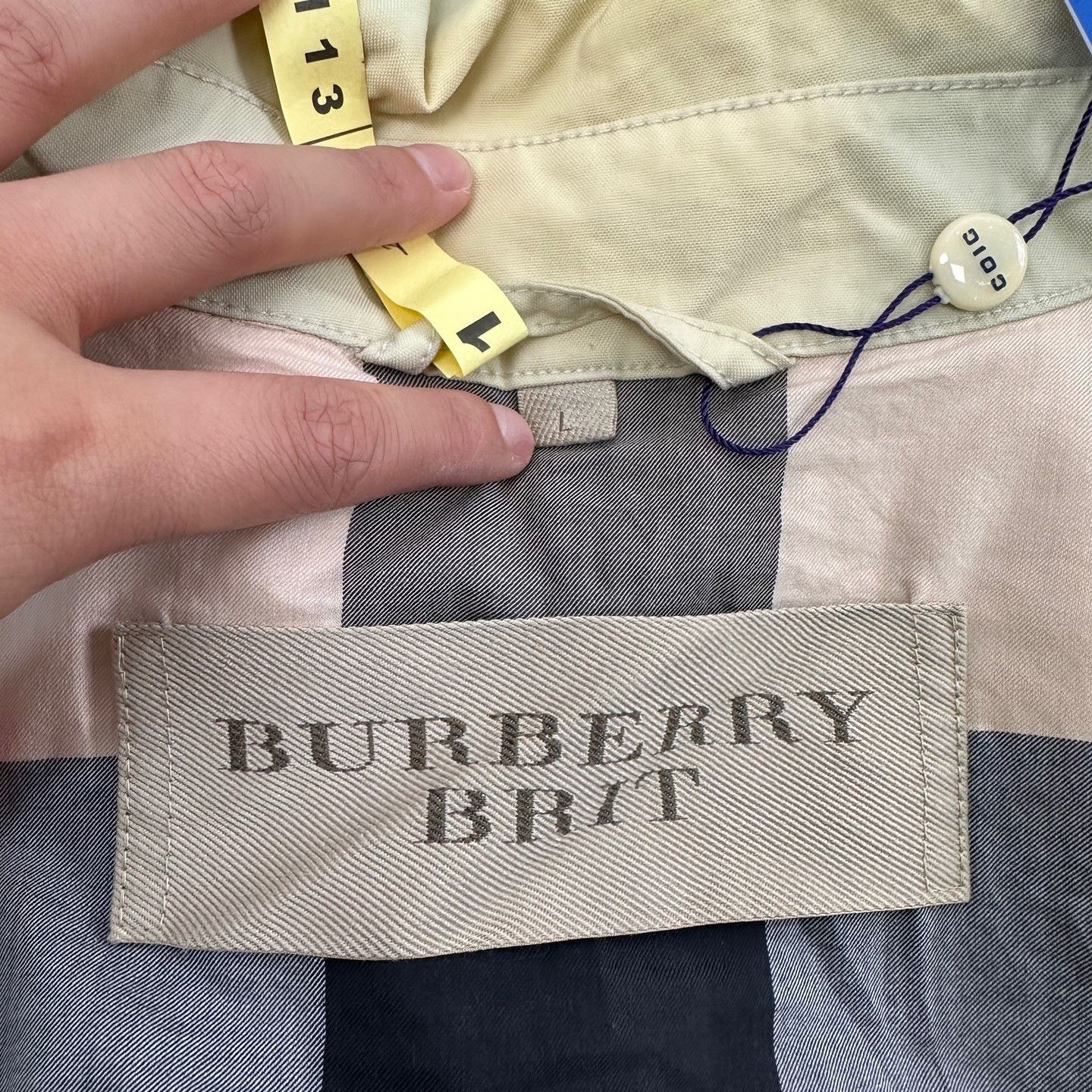 Burberry Burberry Mid-Length Trench Coat with Zipper Size L / US 10 / IT 46 - 4 Thumbnail