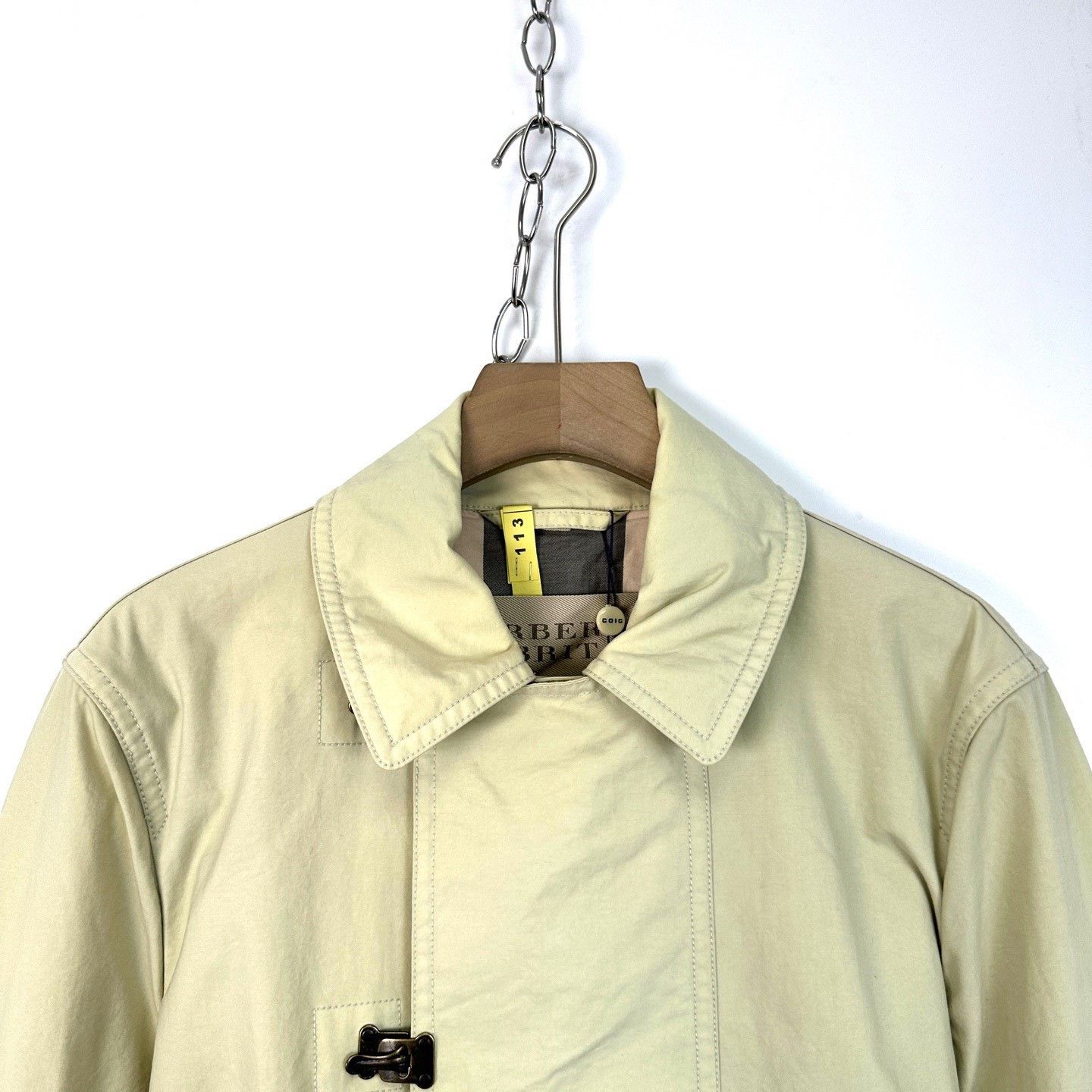 Burberry Burberry Mid-Length Trench Coat with Zipper Size L / US 10 / IT 46 - 3 Thumbnail