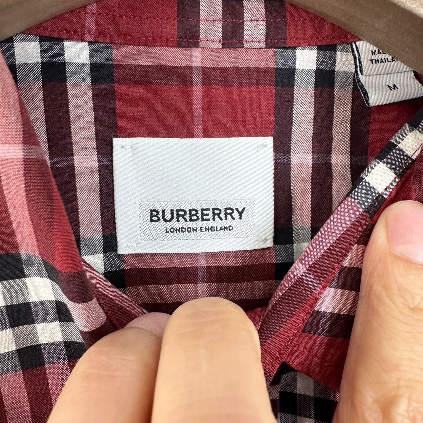 Burberry Burberry Classic Red Plaid Long-Sleeve Shirt Size US M / EU 48-50 / 2 - 4 Thumbnail