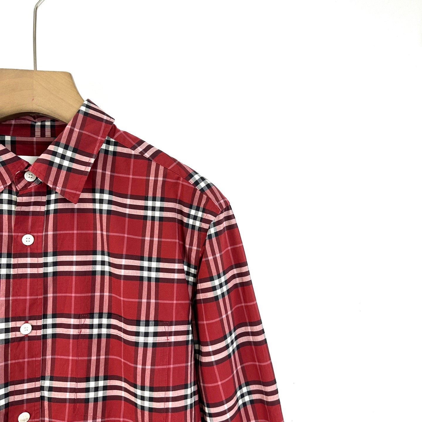 Burberry Burberry Classic Red Plaid Long-Sleeve Shirt Size US M / EU 48-50 / 2 - 5 Thumbnail