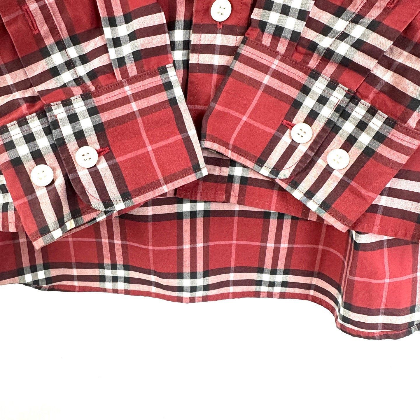 Burberry Burberry Classic Red Plaid Long-Sleeve Shirt Size US M / EU 48-50 / 2 - 7 Thumbnail