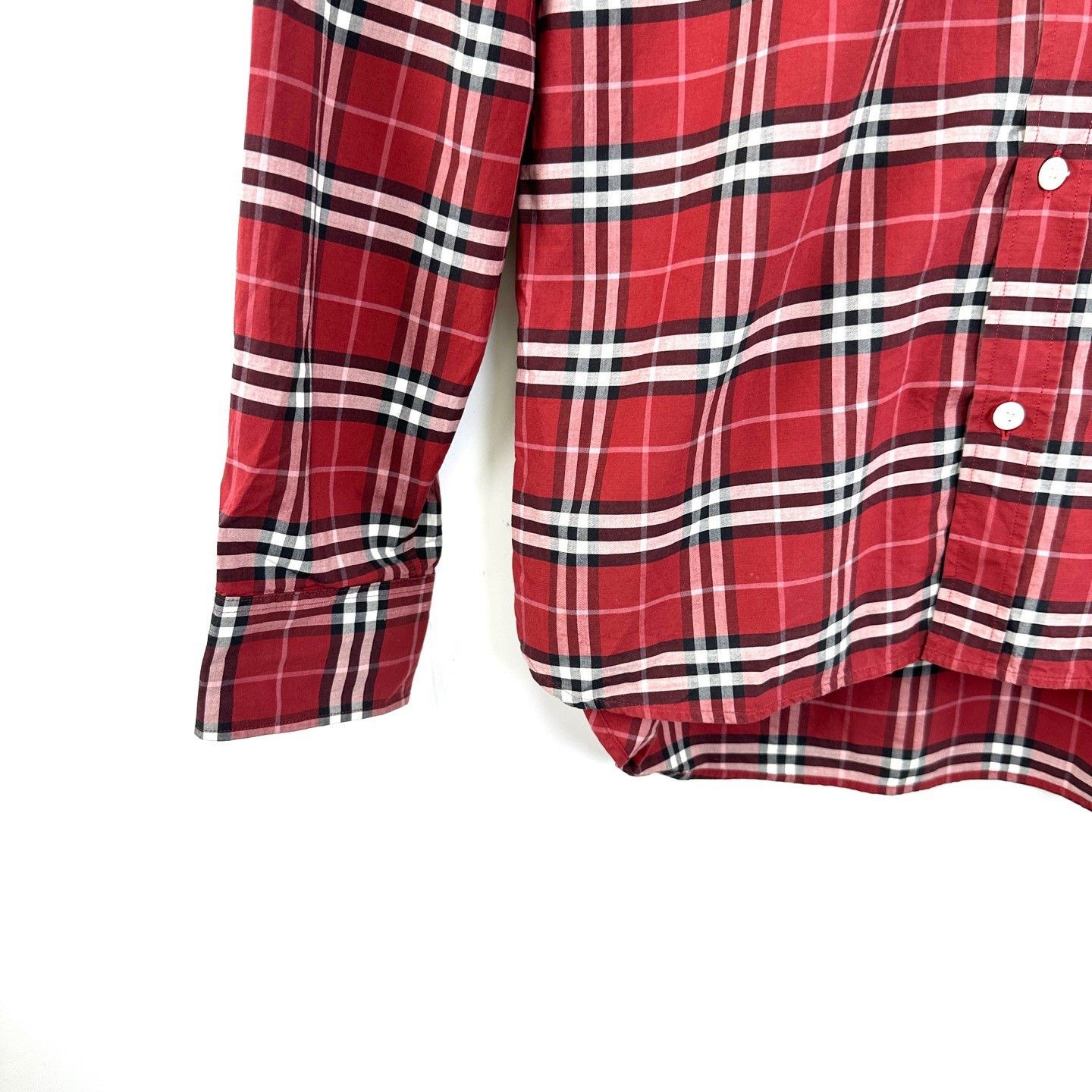 Burberry Burberry Classic Red Plaid Long-Sleeve Shirt Size US M / EU 48-50 / 2 - 6 Thumbnail