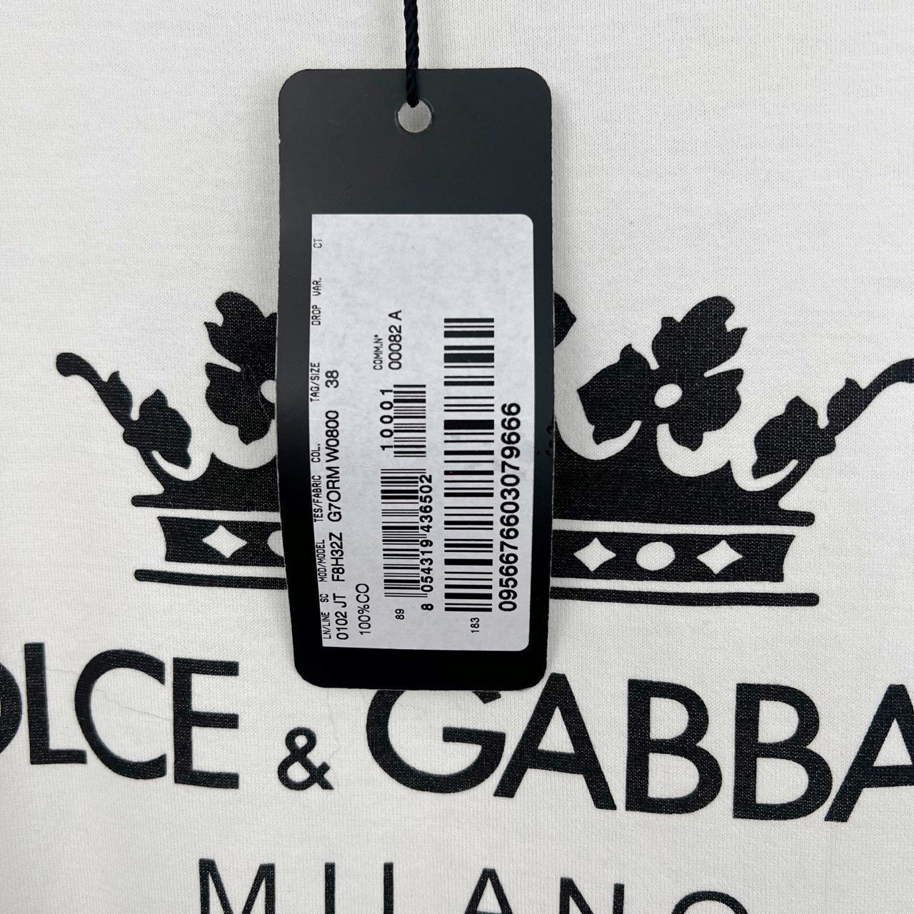 Dolce & Gabbana Dolce&Gabbana Crown Print Logo Short Sleeve Size S / US 4 / IT 40 - 4 Thumbnail