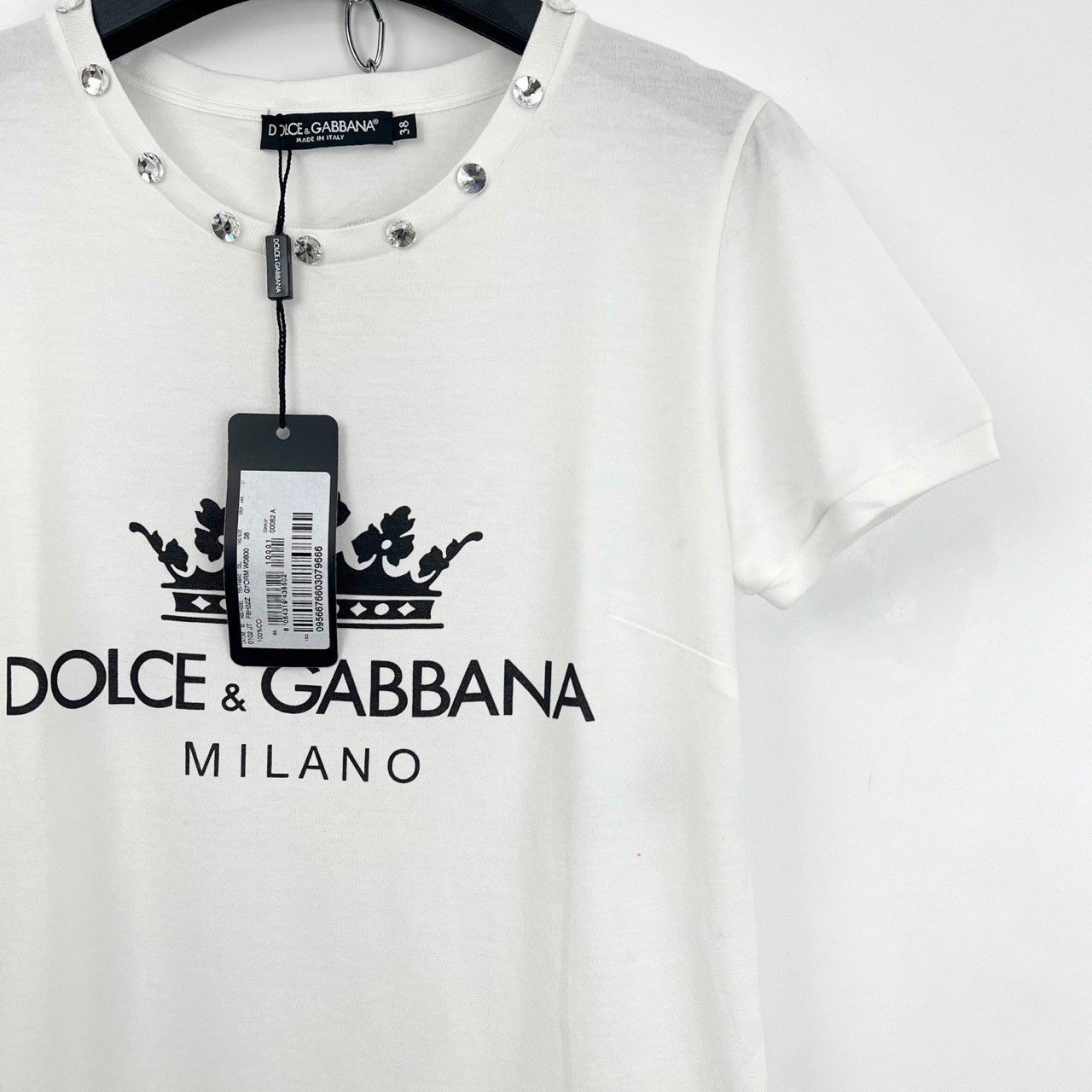Dolce & Gabbana Dolce&Gabbana Crown Print Logo Short Sleeve Size S / US 4 / IT 40 - 5 Thumbnail