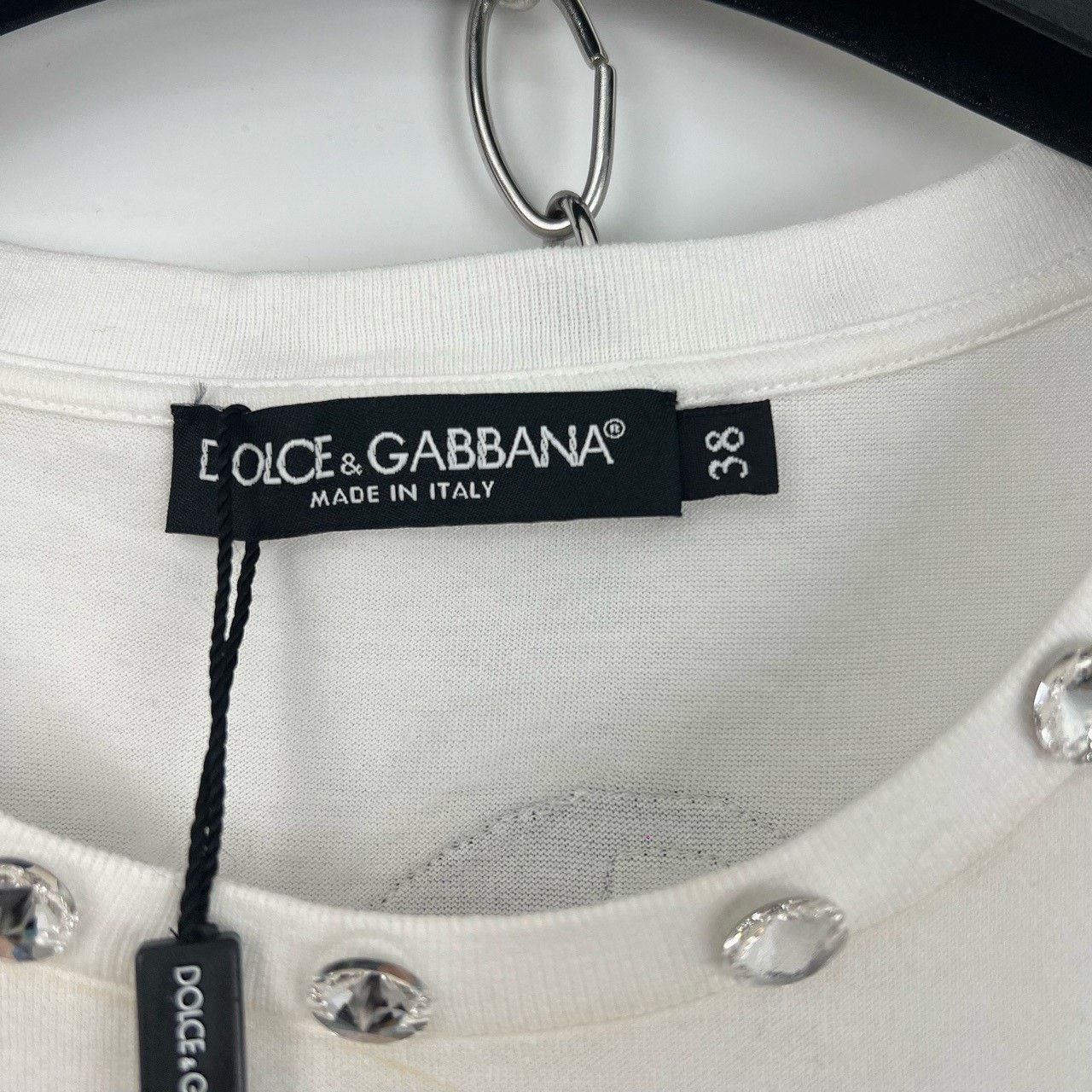 Dolce & Gabbana Dolce&Gabbana Crown Print Logo Short Sleeve Size S / US 4 / IT 40 - 7 Thumbnail