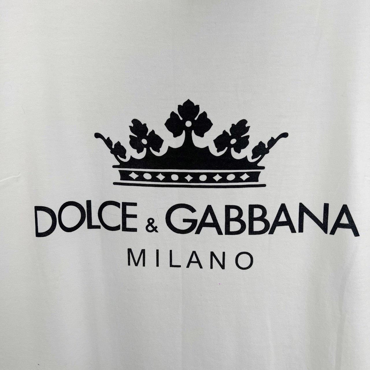 Dolce & Gabbana Dolce&Gabbana Crown Print Logo Short Sleeve Size S / US 4 / IT 40 - 3 Thumbnail