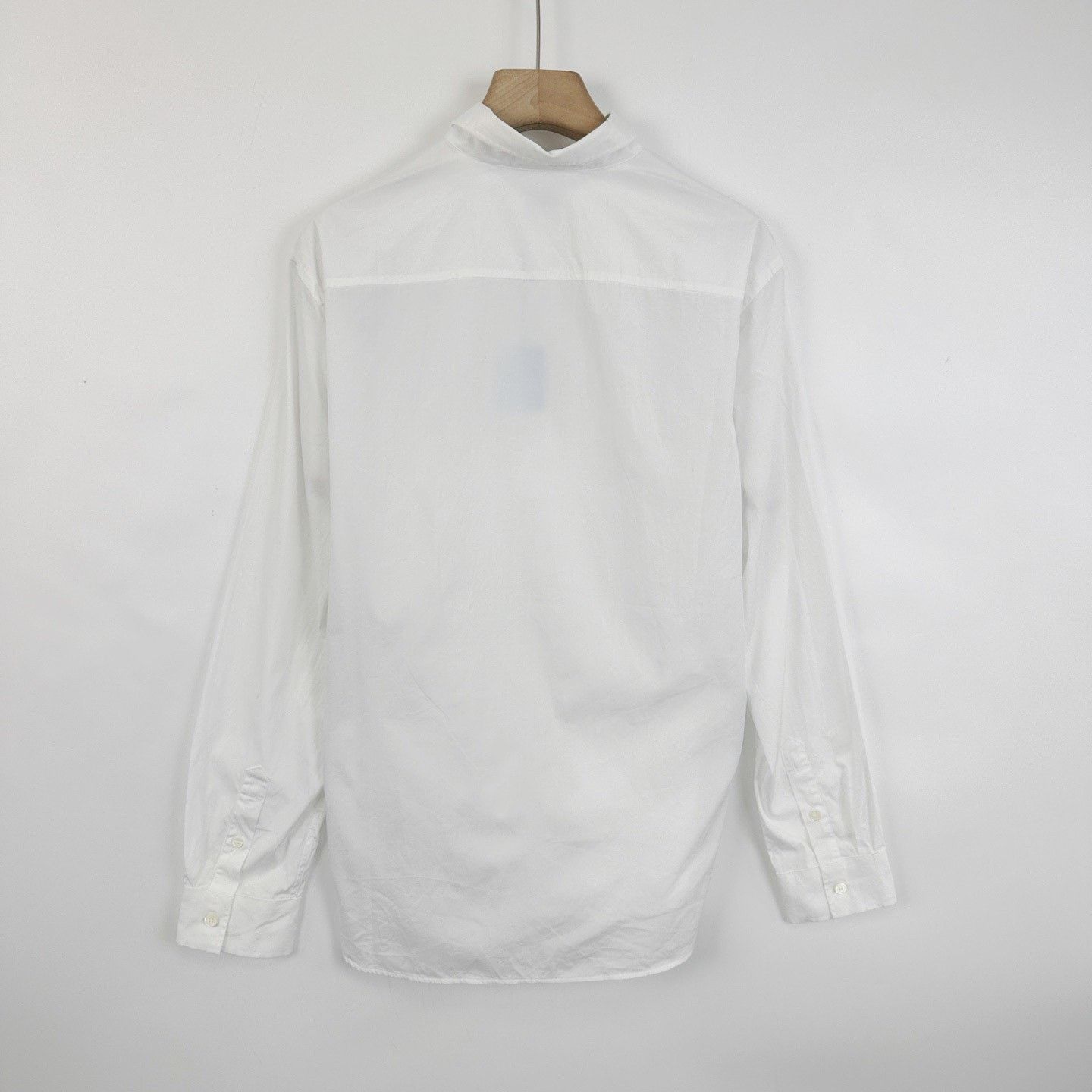 Burberry Burberry White Chest Leather Logo Long-Sleeve Shirt Size US L / EU 52-54 / 3 - 2 Thumbnail