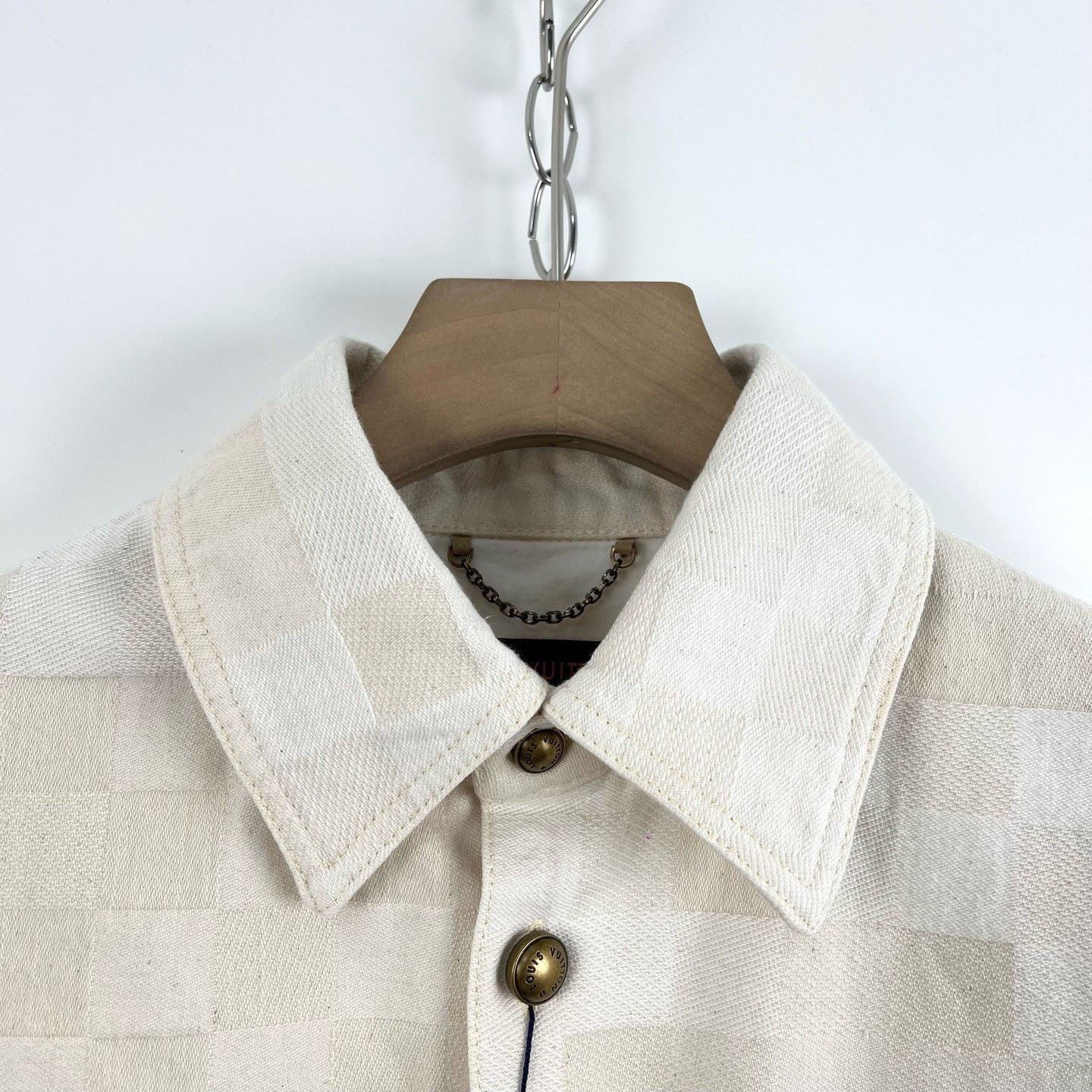 Louis Vuitton Louis Vuitton Embroidered Logo Check Shirt Size US S / EU 44-46 / 1 - 3 Thumbnail