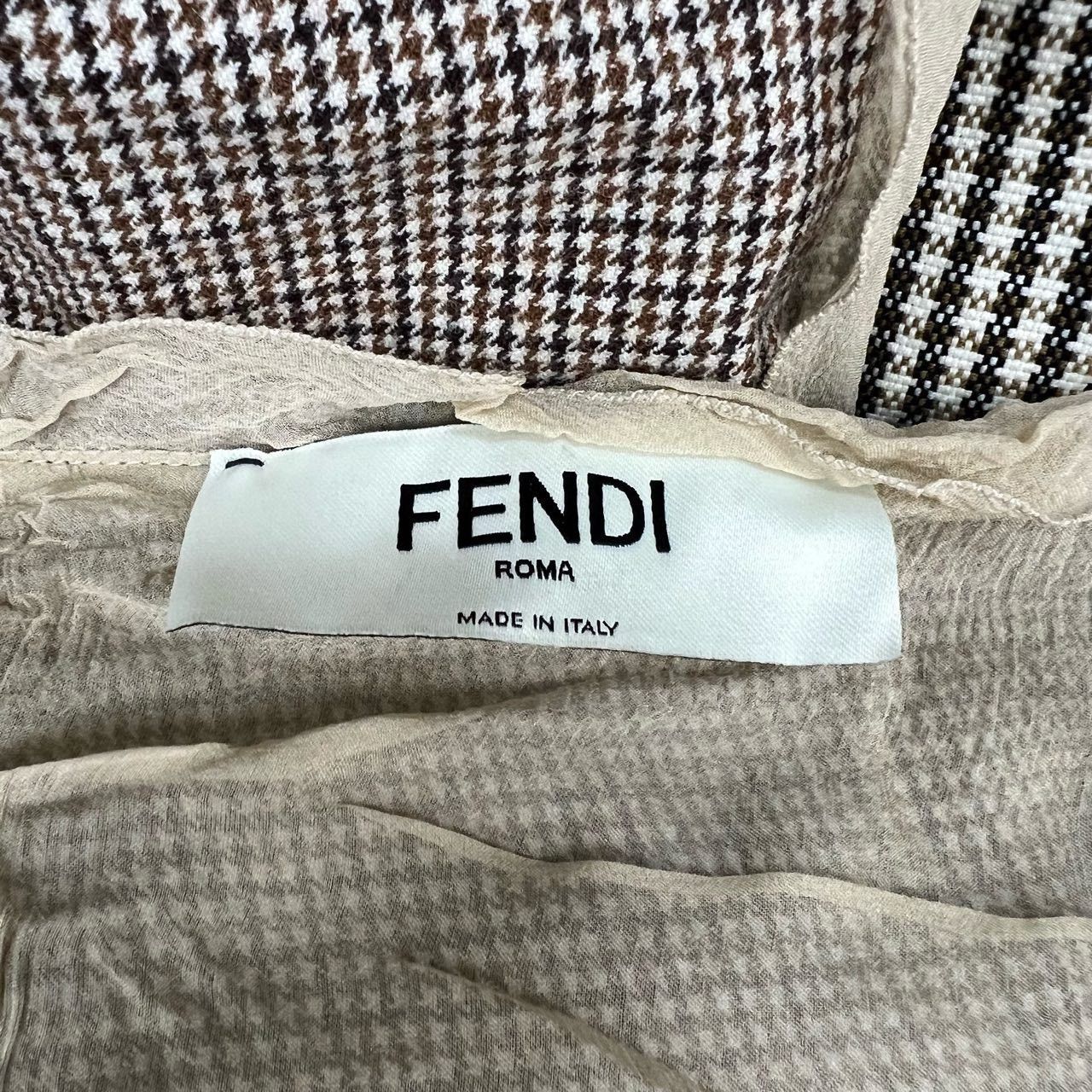 Fendi Fendi 3D Lace Check Skirt Size 38" / US 16 / IT 52 - 3 Thumbnail