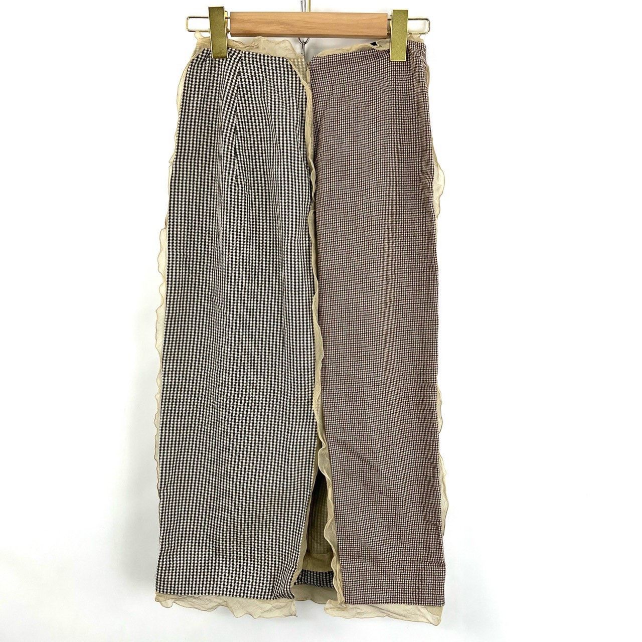 Fendi Fendi 3D Lace Check Skirt Size 38" / US 16 / IT 52 - 2 Thumbnail
