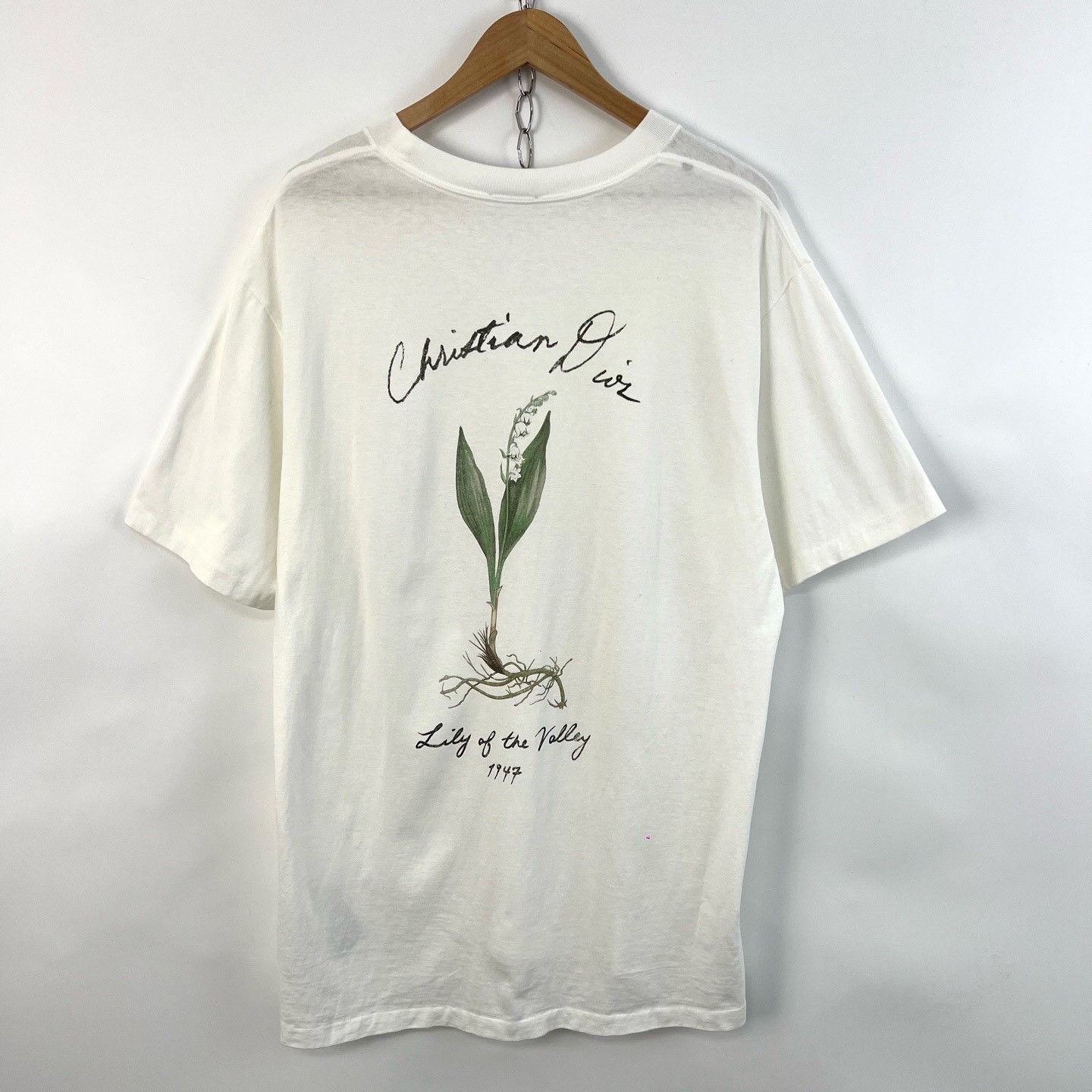 Dior Dior White Bluebell Back Logo Short Sleeve Size XL / US 12-14 / IT 48-50 - 2 Thumbnail