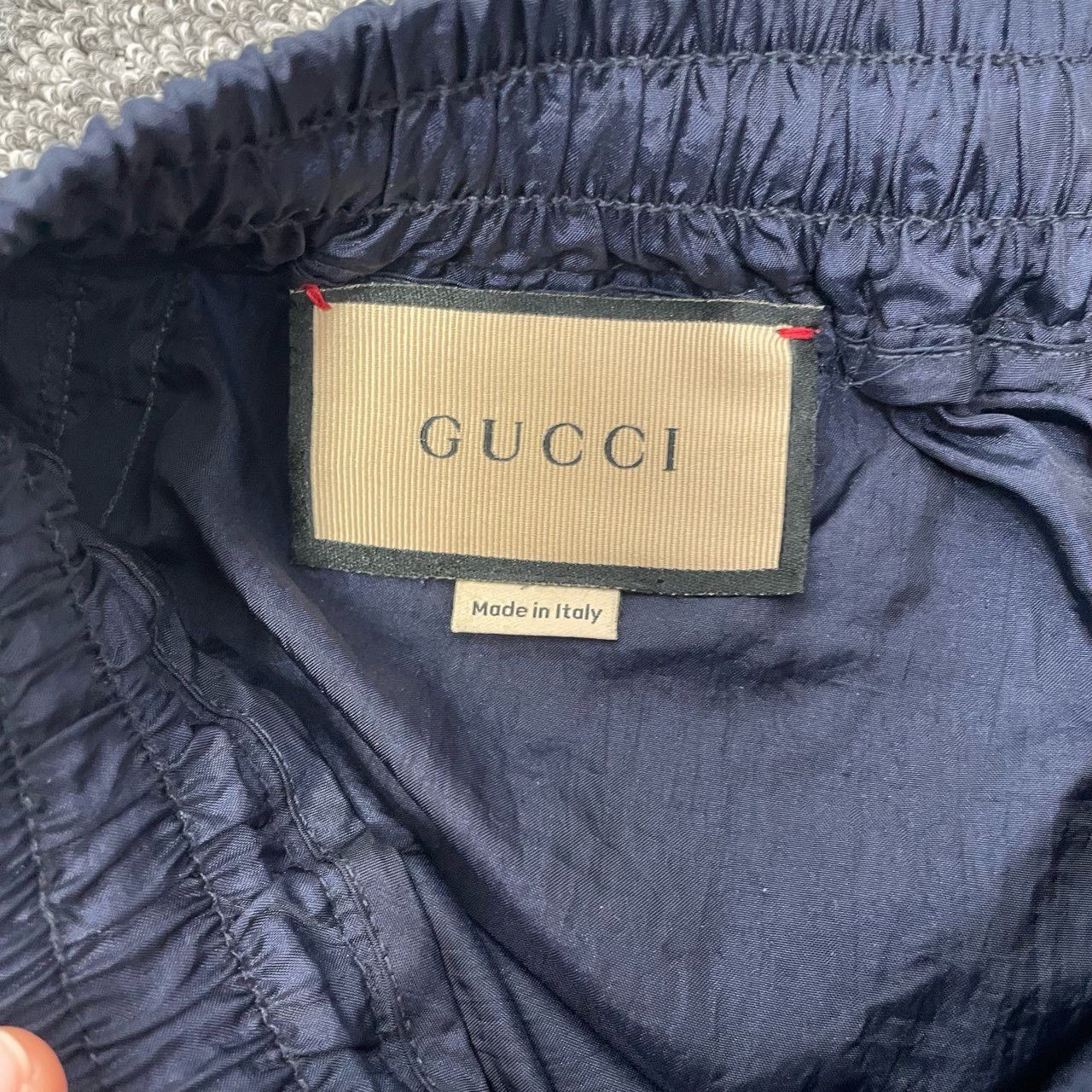 Gucci Gucci Red Green Stripe Blue Track Pants Size 22" - 4 Thumbnail