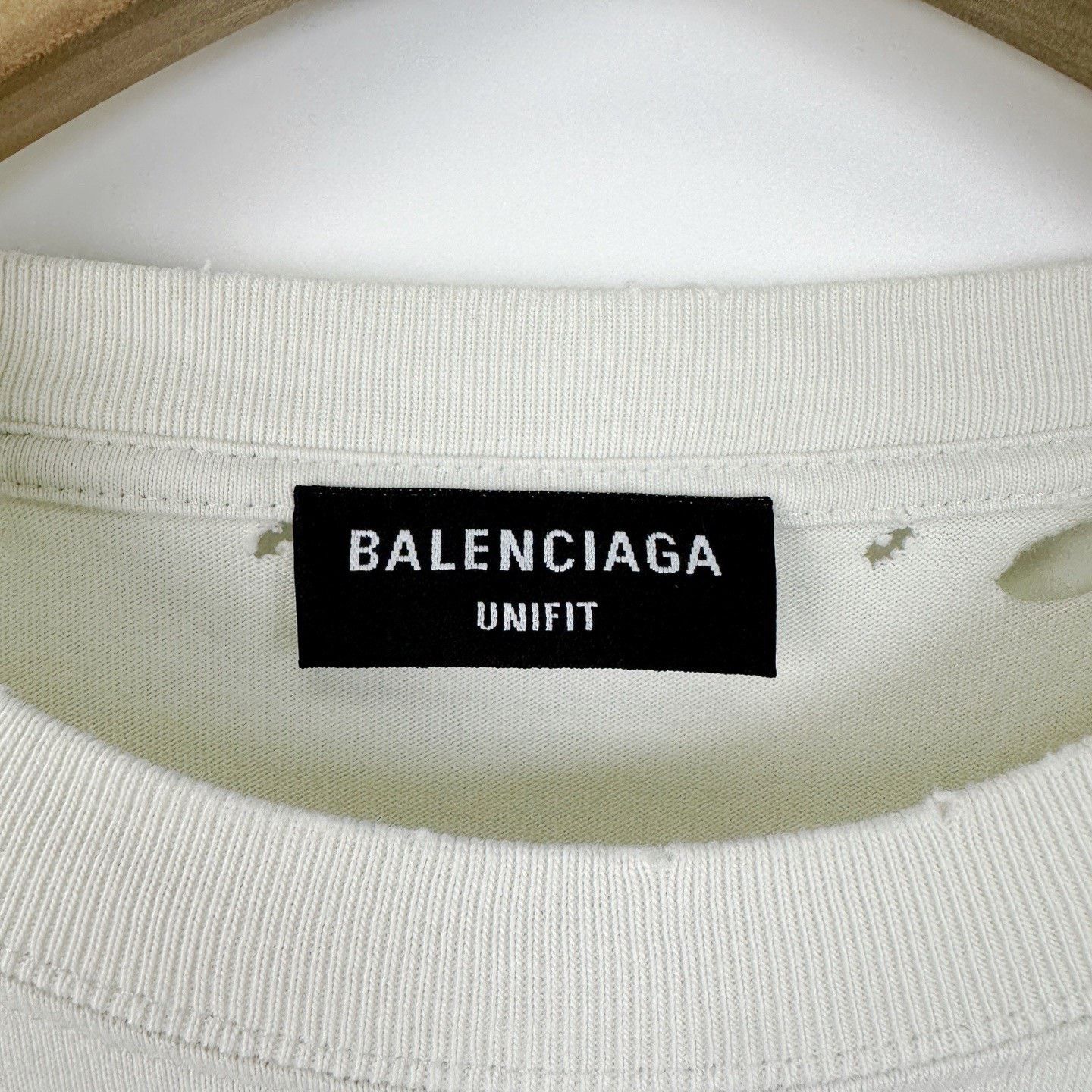 Balenciaga Balenciaga My Name Is Wide Fit Distressed T-shirt Size US XL / EU 56 / 4 - 4 Thumbnail