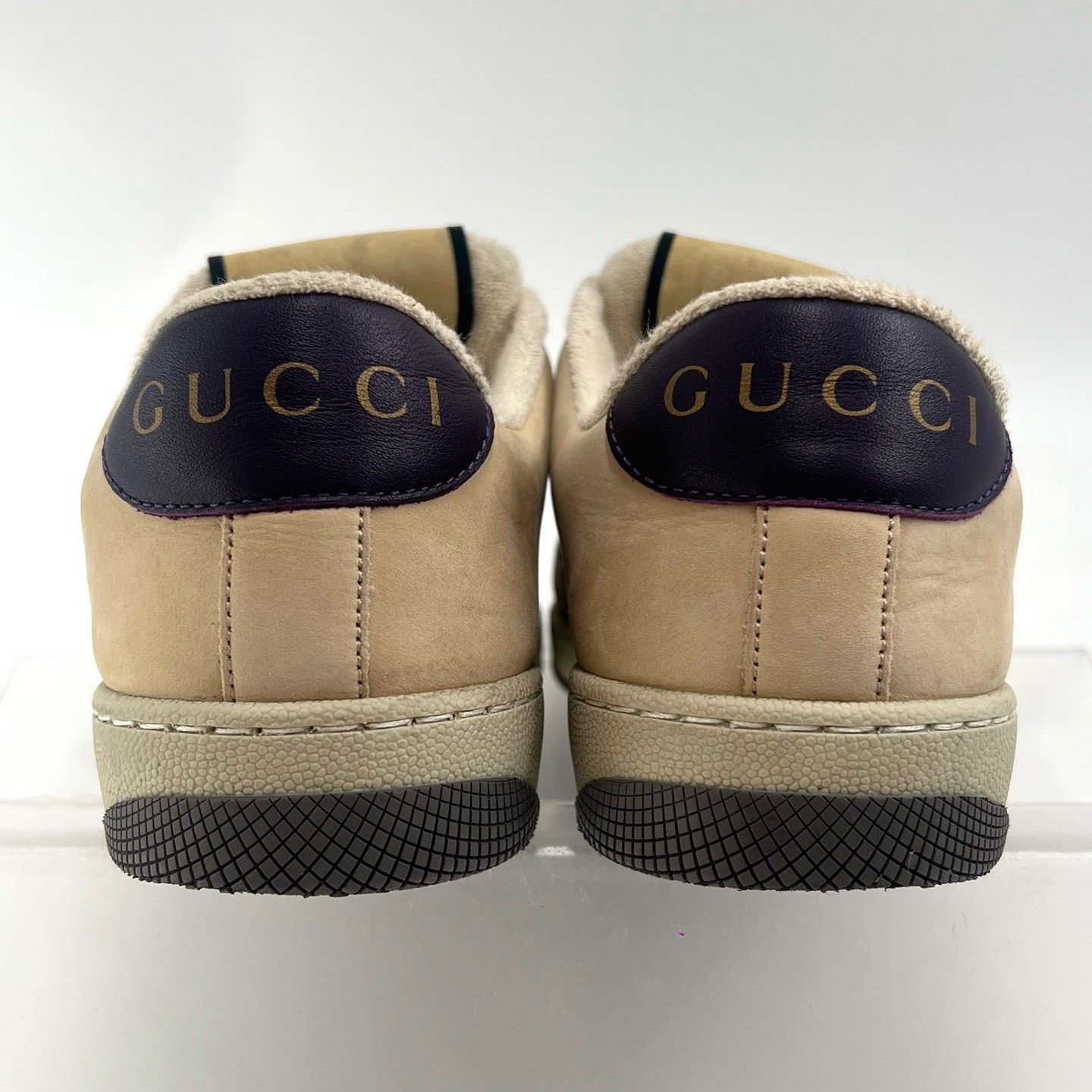 Gucci Gucci GG Enamel Ebony Purple Tail Sneakers Size US 4.5 / IT 34.5 - 3 Thumbnail