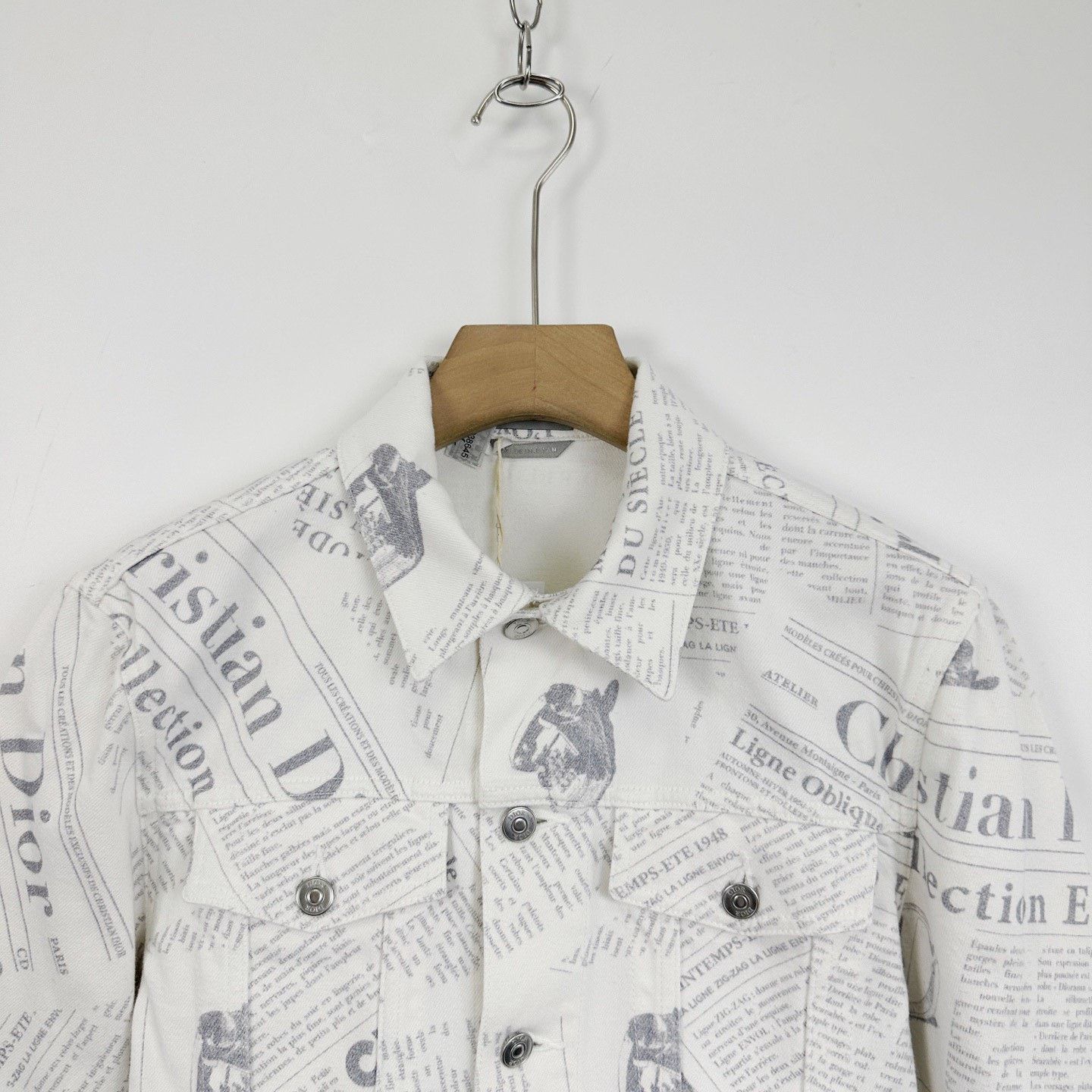 Dior Dior x Daniel Newspaper Logo Denim Jacket Size US S / EU 44-46 / 1 - 3 Thumbnail