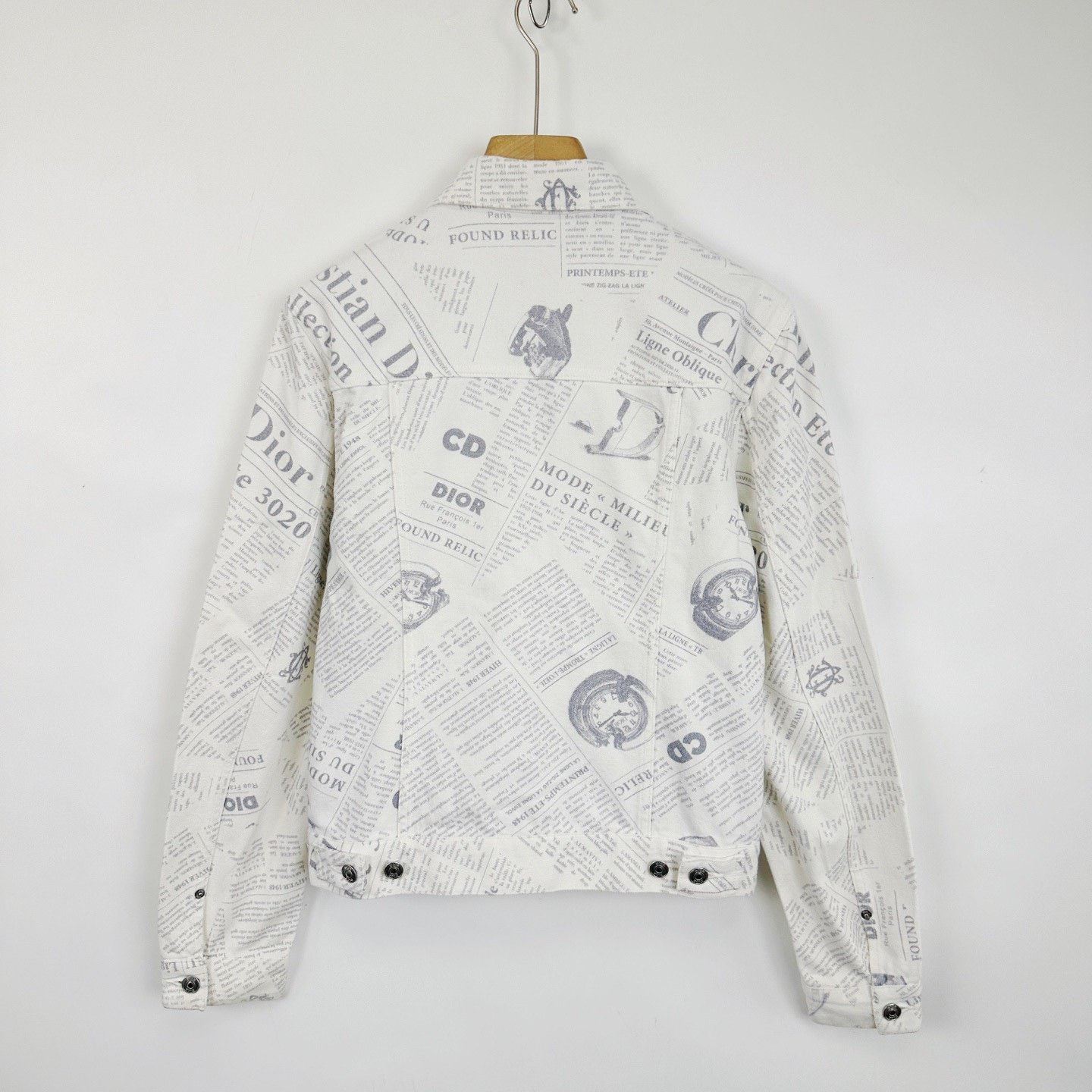 Dior Dior x Daniel Newspaper Logo Denim Jacket Size US S / EU 44-46 / 1 - 2 Thumbnail