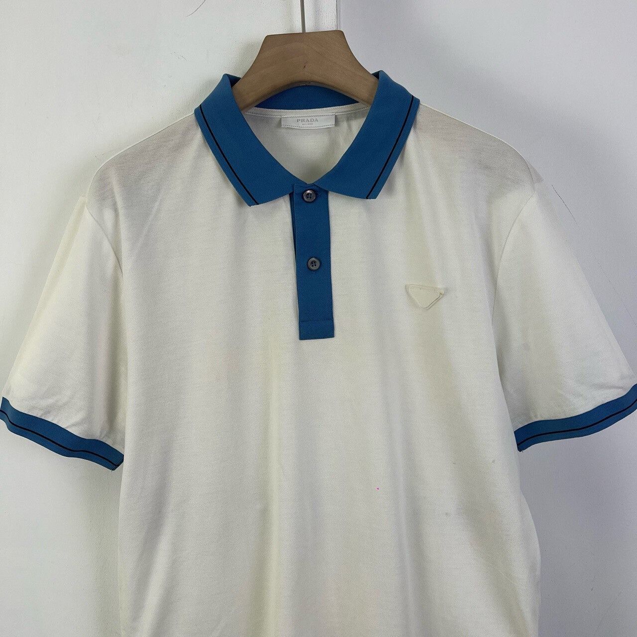 Prada Prada Collar Triangle Logo Short-Sleeve Size US XXL / EU 58 / 5 - 4 Thumbnail