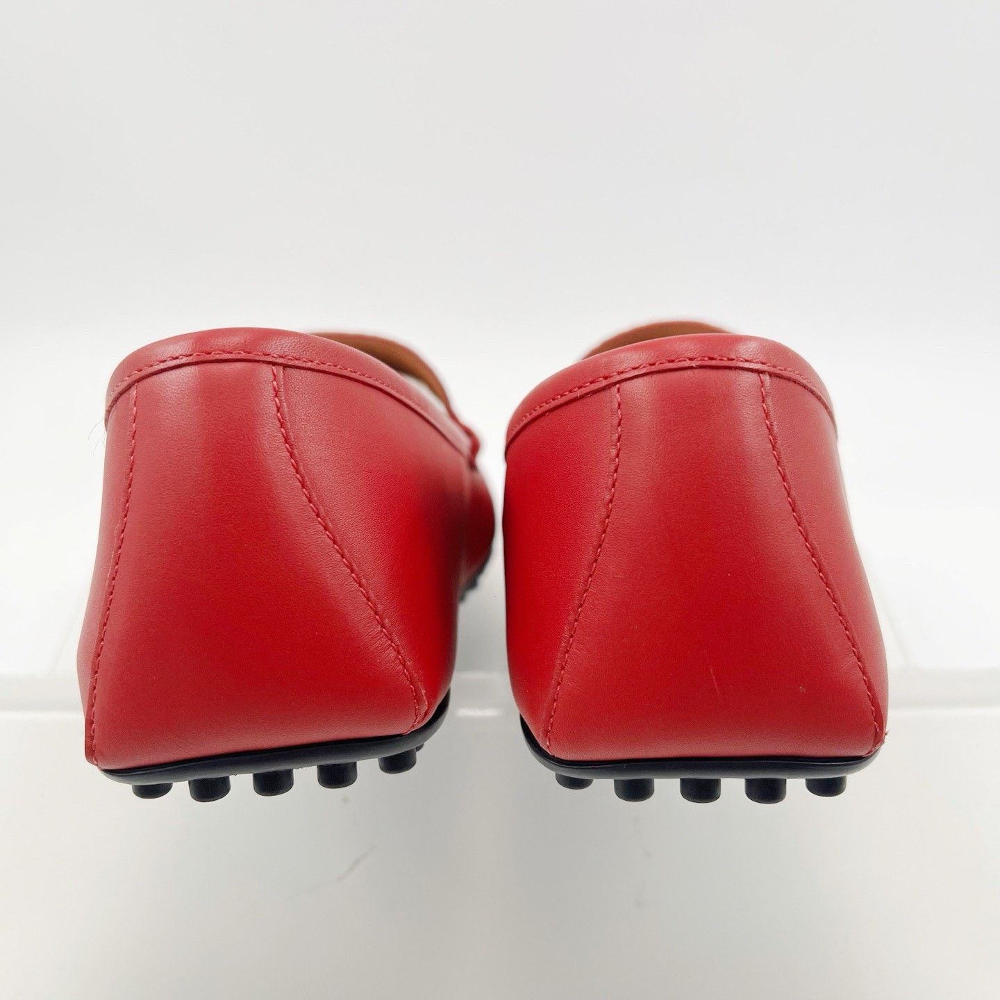 Gucci Gucci Red Double G Leather Flat Loafers Size US 9.5 / EU 42-43 - 6 Thumbnail