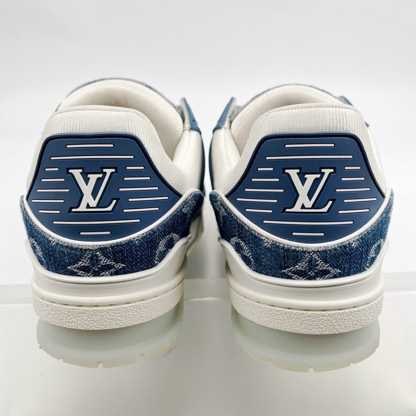 Louis Vuitton Louis Vuitton Blue White Trainer Low-Top Sneakers Size US 7.5 / EU 40-41 - 7 Thumbnail