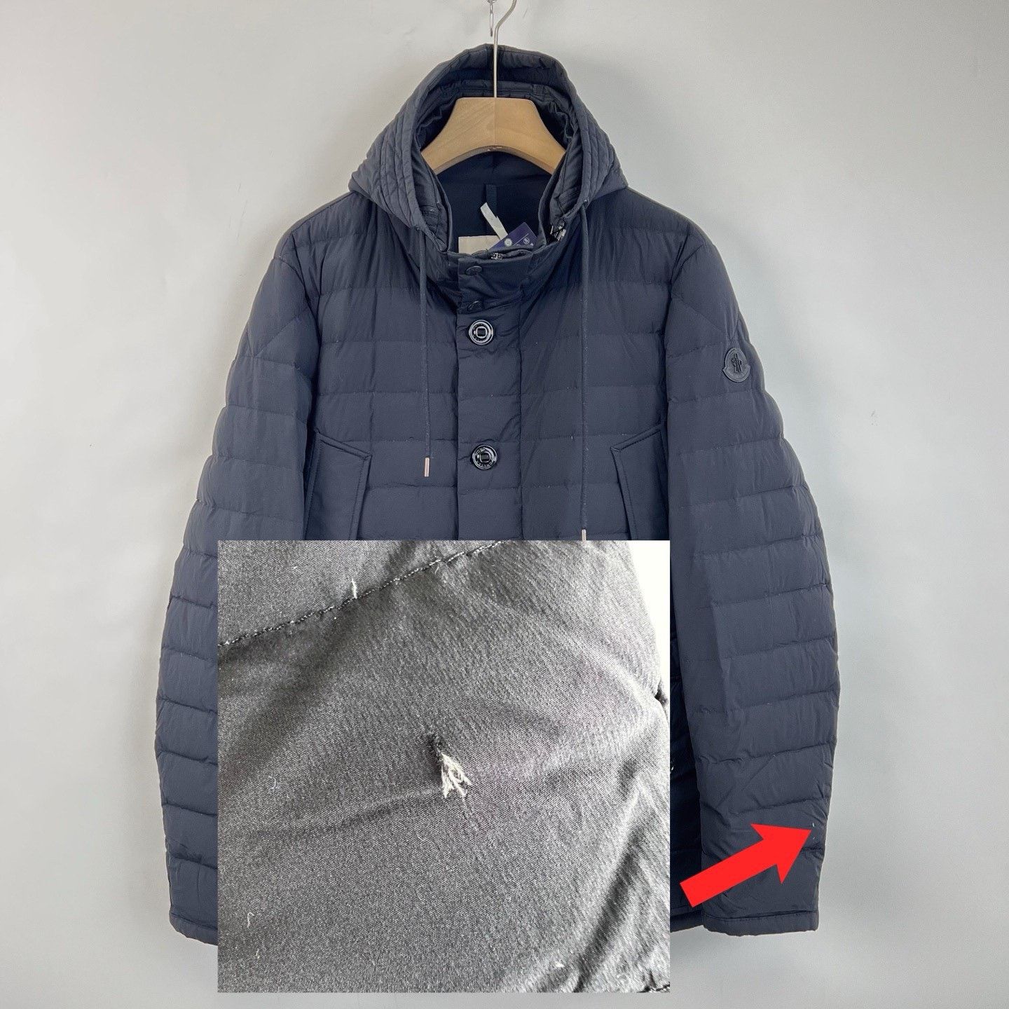 Moncler Moncler Quilted Hooded Long-Sleeve Down Jacket Size US L / EU 52-54 / 3 - 8 Thumbnail