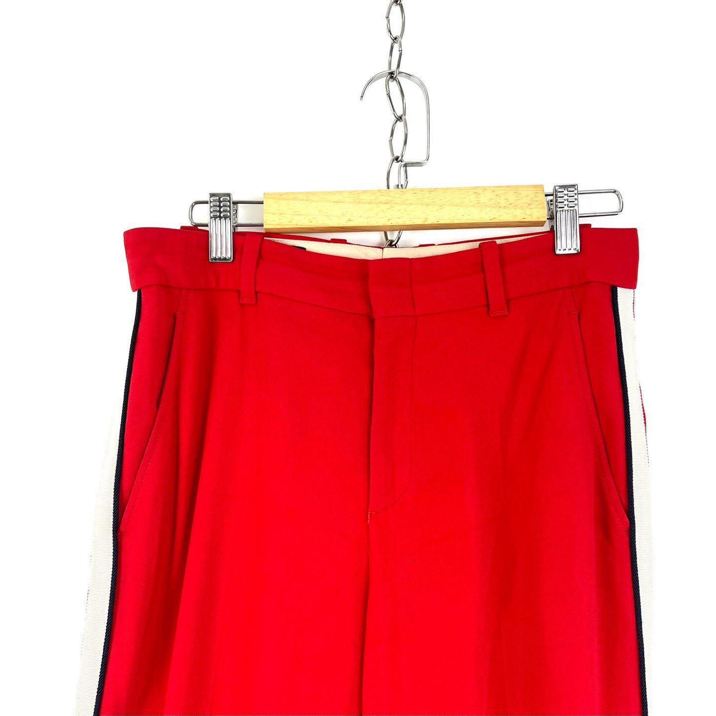 Gucci Gucci Red Side Stripe Straight-Leg Pants Size US 28 / EU 44 - 3 Thumbnail