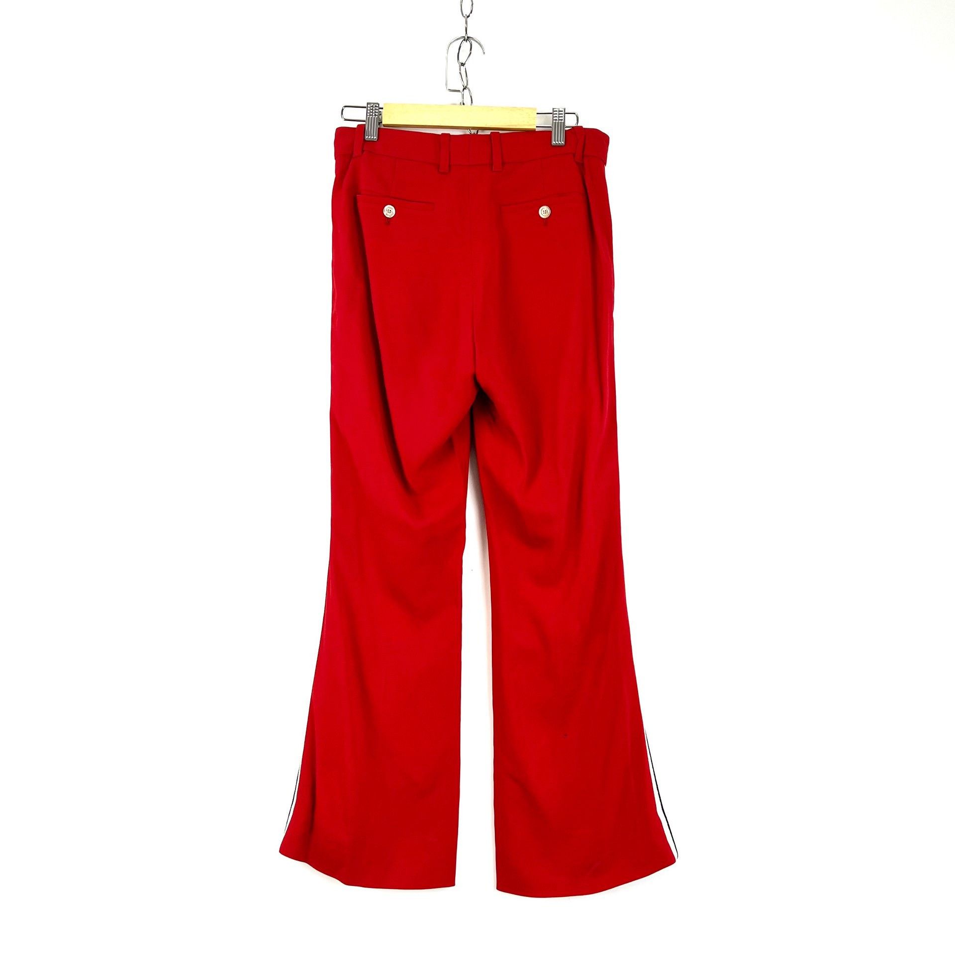 Gucci Gucci Red Side Stripe Straight-Leg Pants Size US 28 / EU 44 - 2 Thumbnail