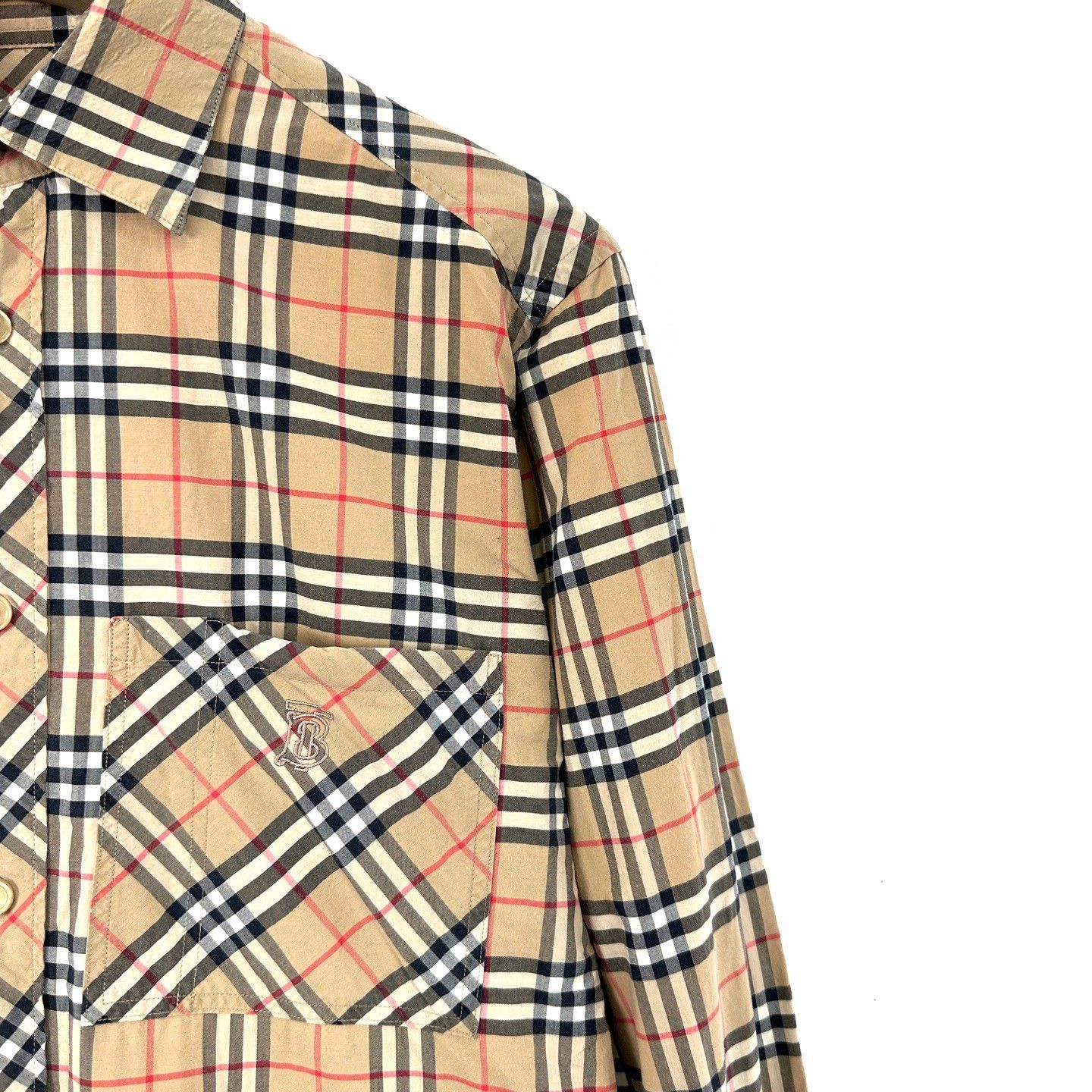Burberry Burberry Chest Pocket TB Logo Check Shirt Size XS / US 0-2 / IT 36-38 - 5 Thumbnail