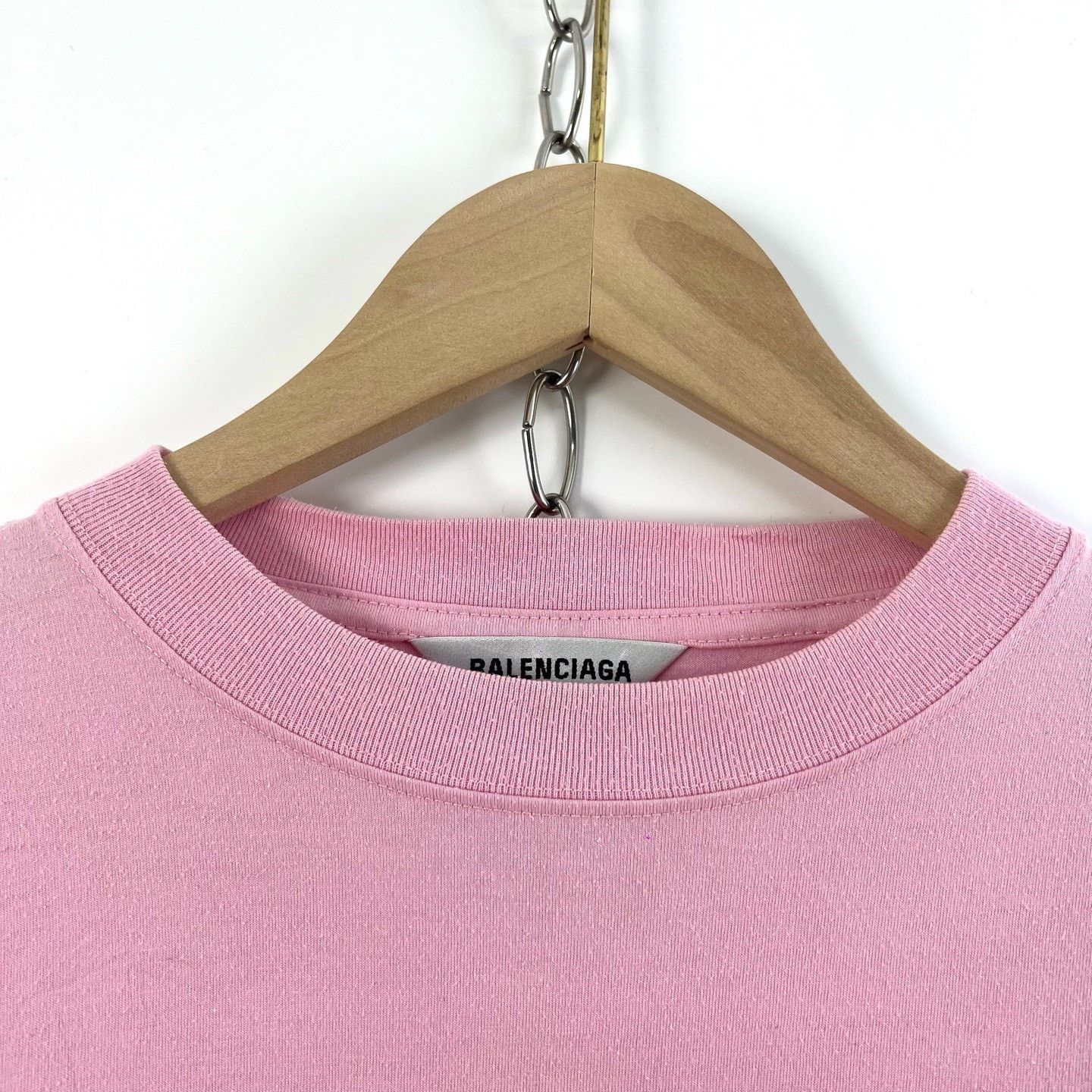 Balenciaga Balenciaga Pink Seven-Language T-Shirt Size S / US 4 / IT 40 - 3 Thumbnail