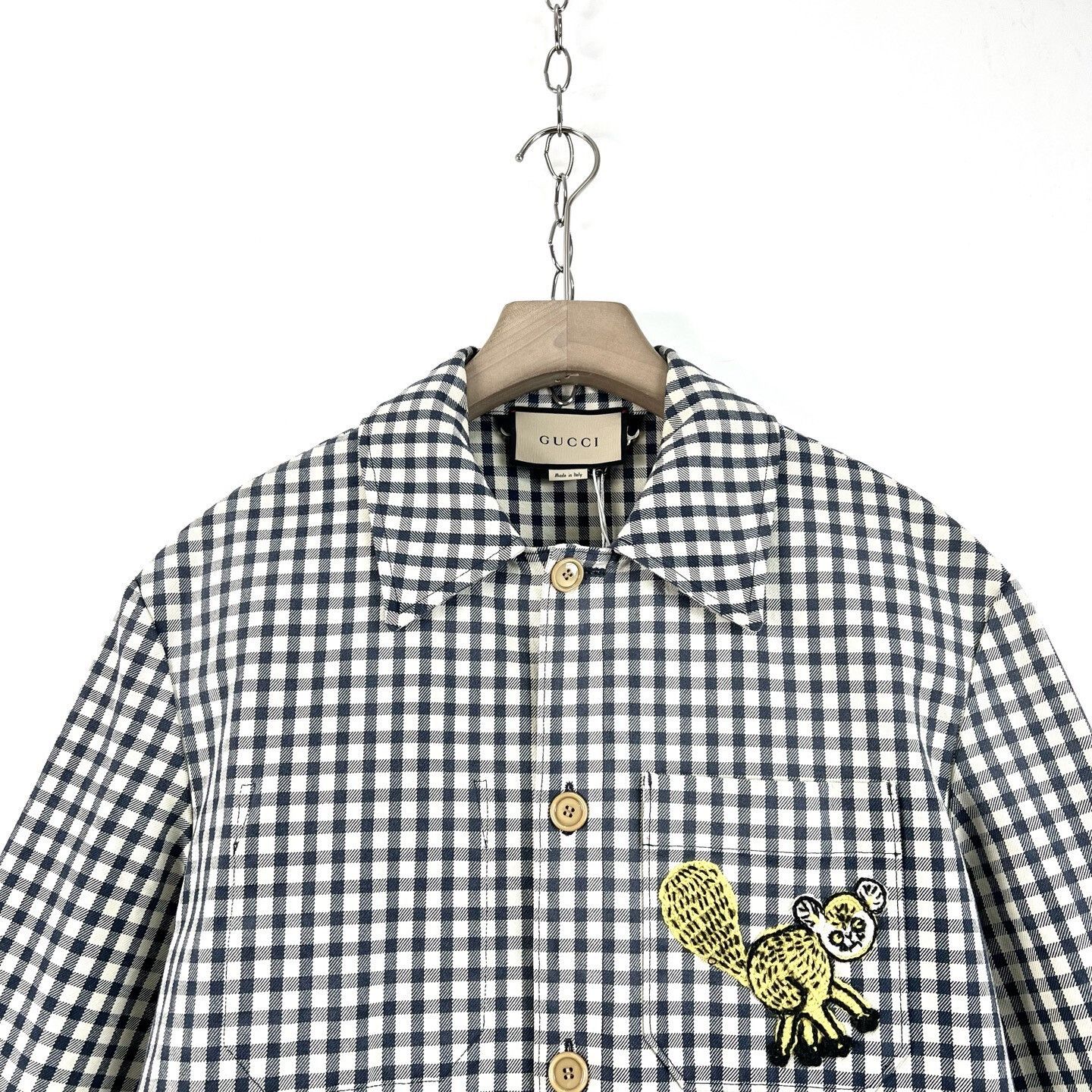Gucci Gucci Squirrel Print Check Cotton Jacket Size US S / EU 44-46 / 1 - 3 Thumbnail