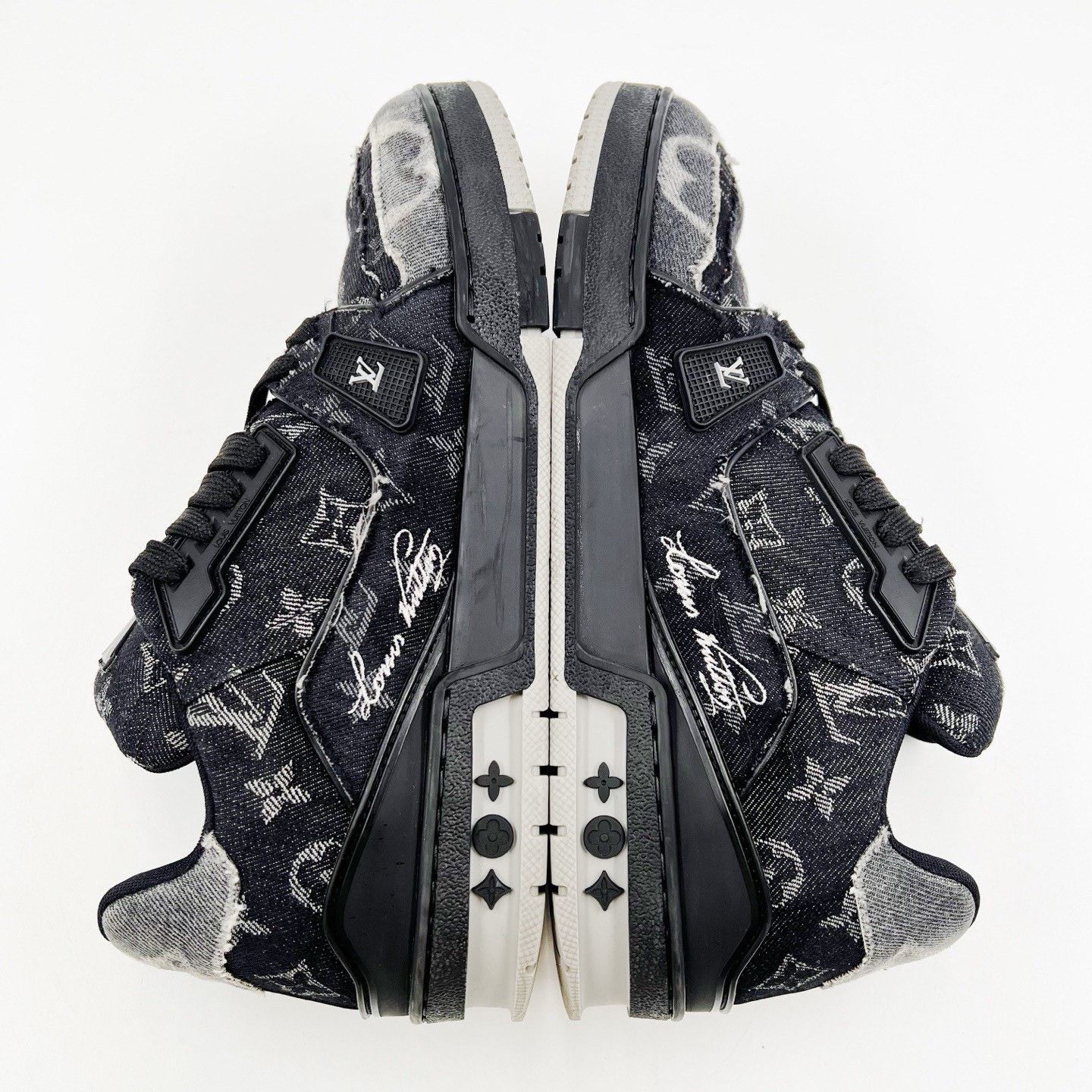 Louis Vuitton Louis Vuitton Black Denim Trainer Low-Top Sneakers Size US 9 / EU 42 - 6 Thumbnail