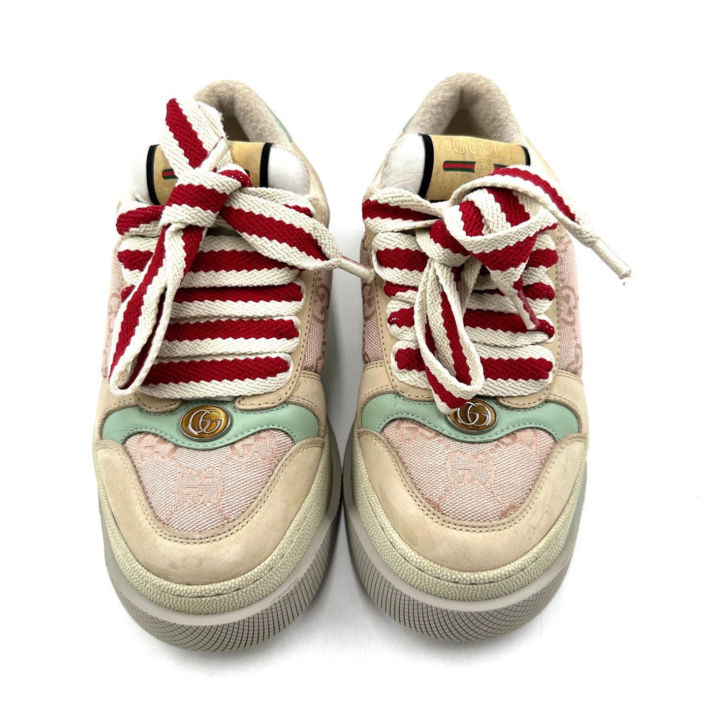 Gucci Gucci Screener Double G Thick Sole Sneakers Size US 4 / IT 34 - 2 Thumbnail