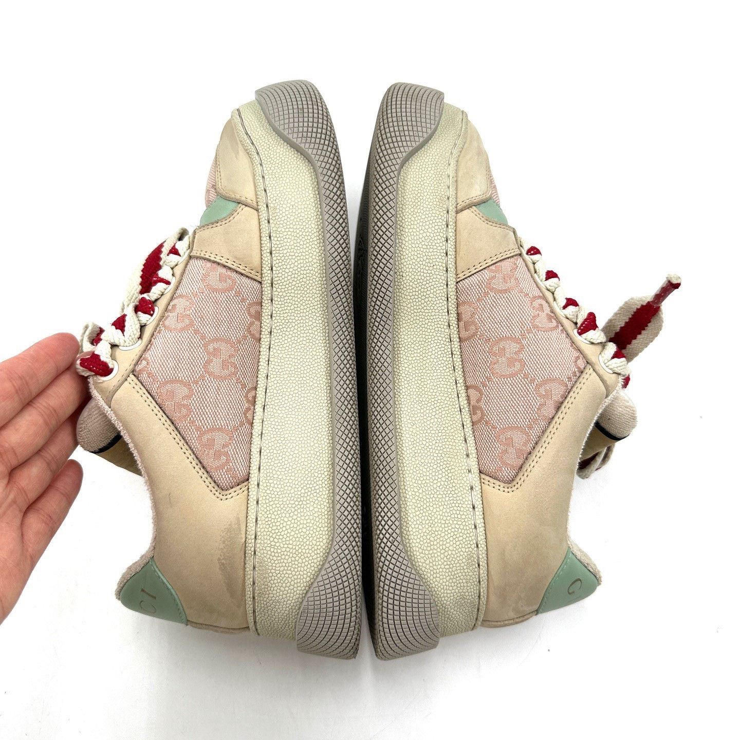Gucci Gucci Screener Double G Thick Sole Sneakers Size US 4 / IT 34 - 7 Thumbnail