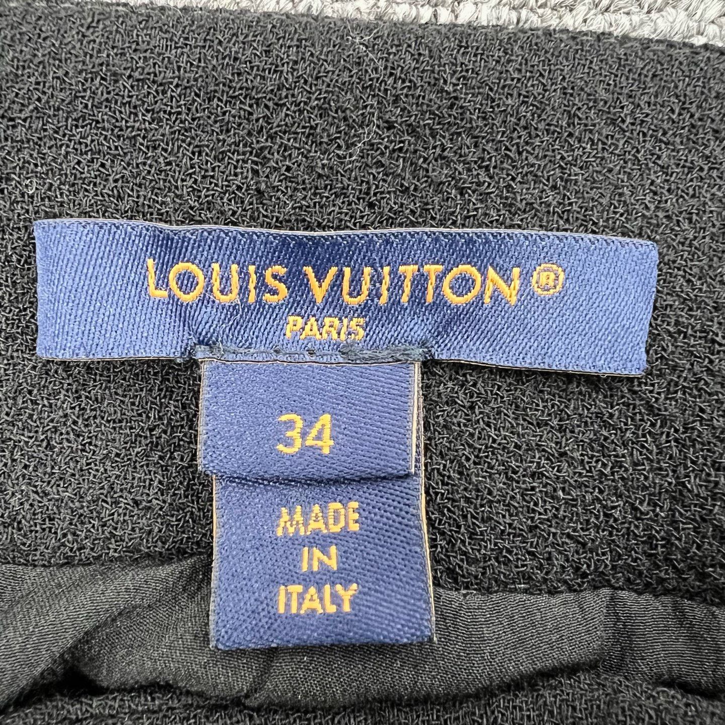 Louis Vuitton Louis Vuitton Black Wool A-line Skirt Size 34" / US 12 / IT 48 - 5 Thumbnail