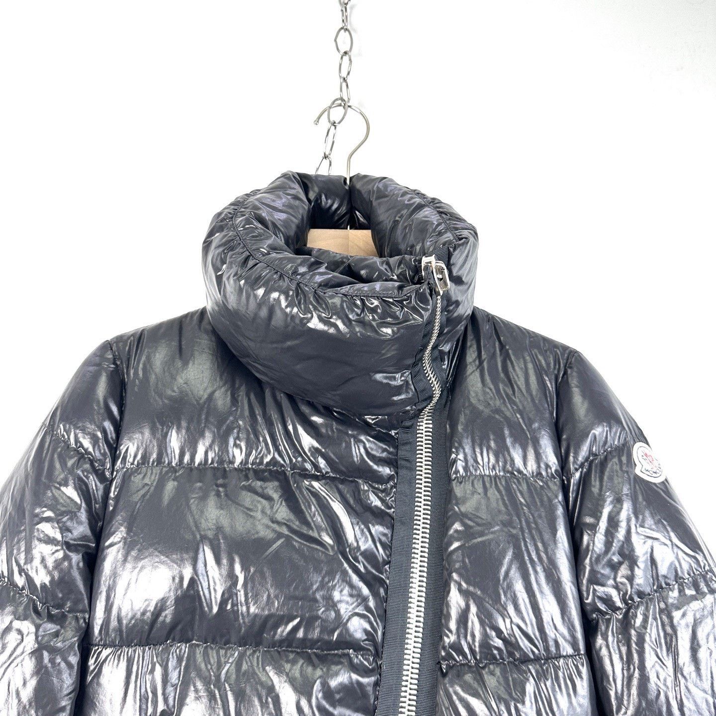 Moncler Moncler Joinville Black Long Shiny Down Jacket Size M / US 6-8 / IT 42-44 - 3 Thumbnail