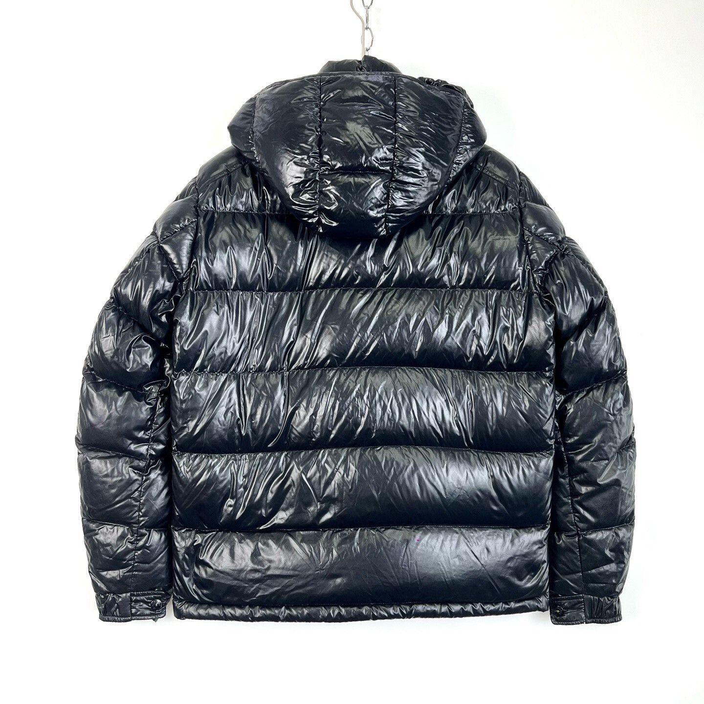 Moncler Moncler Black Shiny Hooded Down Jacket Size US L / EU 52-54 / 3 - 2 Thumbnail