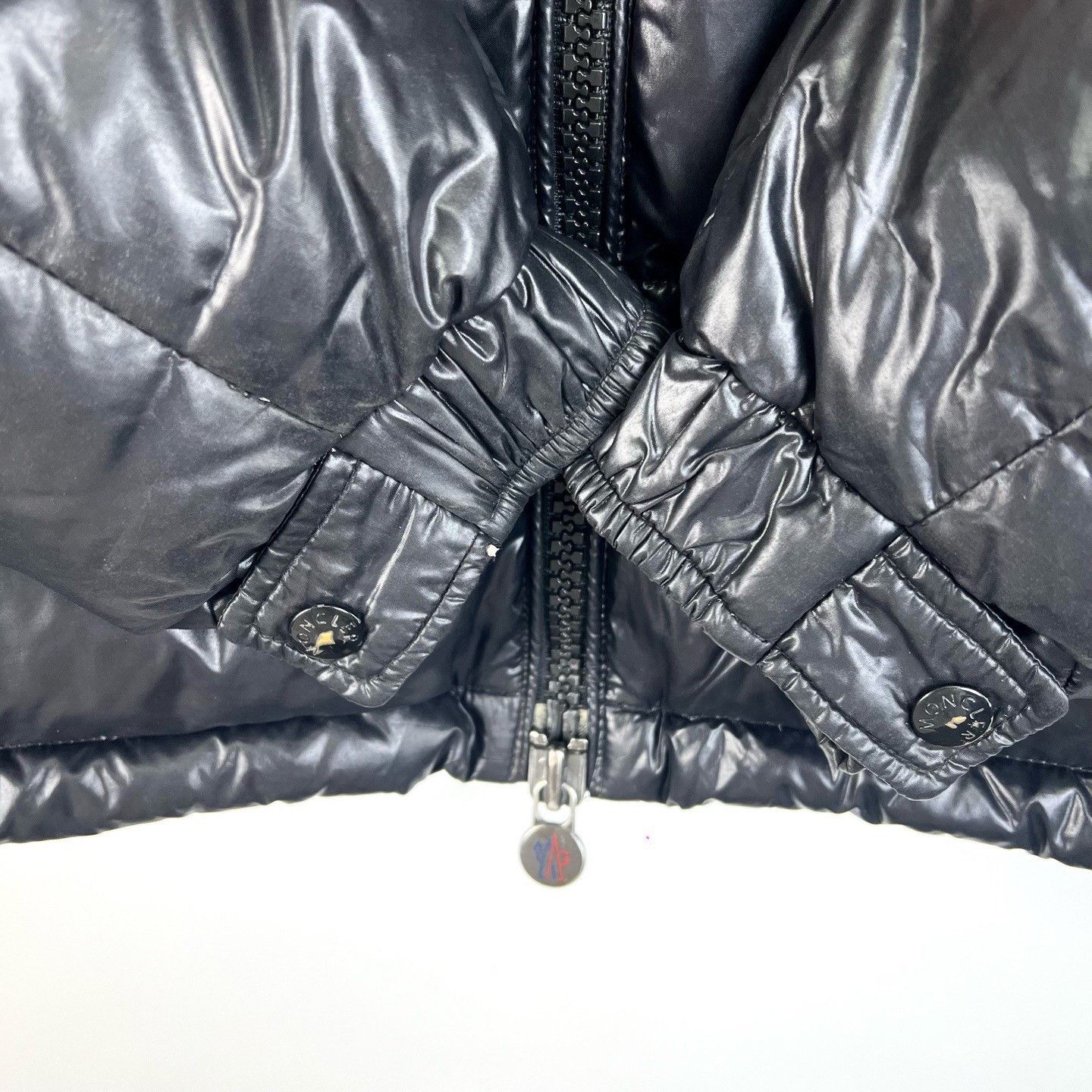 Moncler Moncler Black Shiny Hooded Down Jacket Size US L / EU 52-54 / 3 - 5 Thumbnail