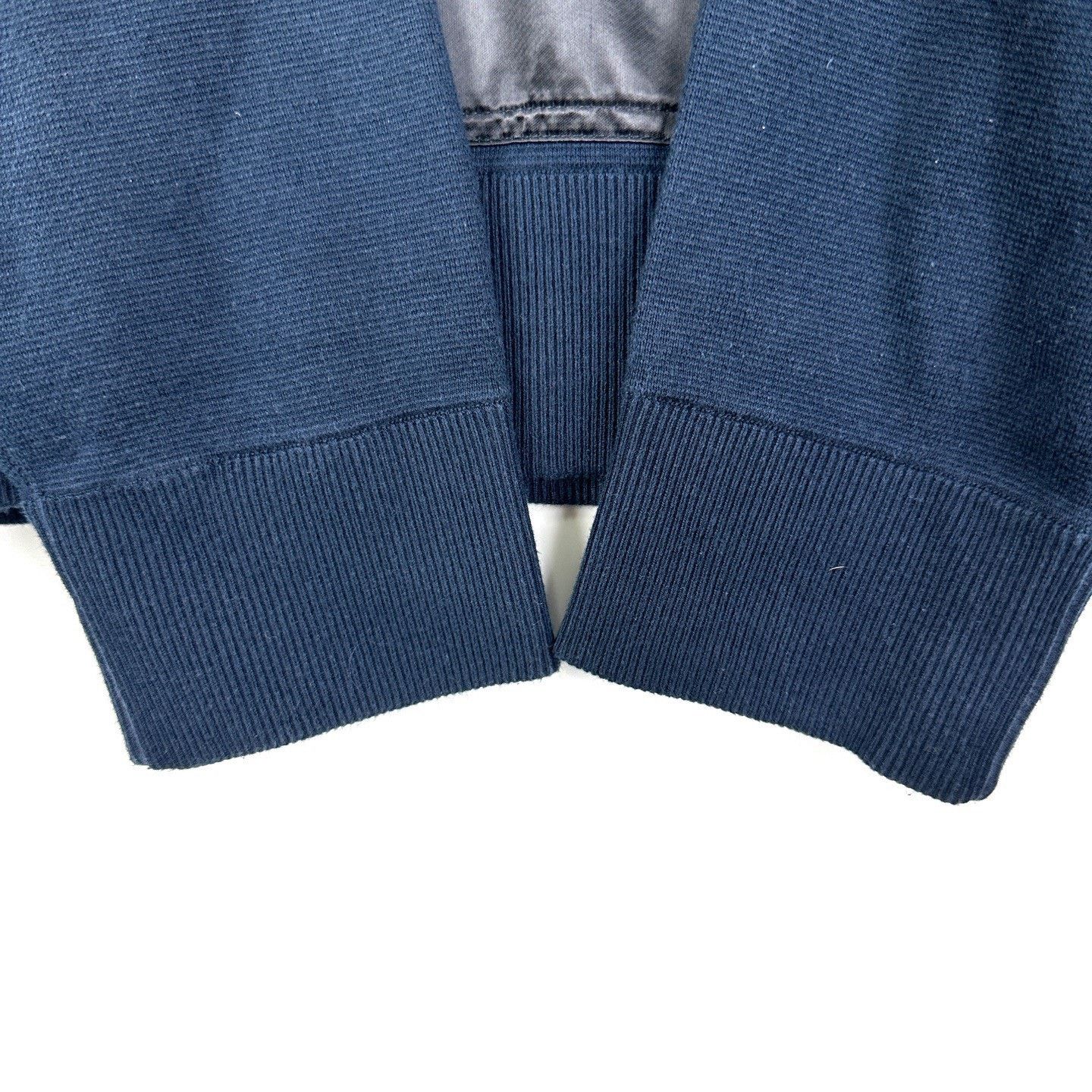 Dior Dior Navy Spliced Wool Knit Crewneck Sweater Size US M / EU 48-50 / 2 - 6 Thumbnail