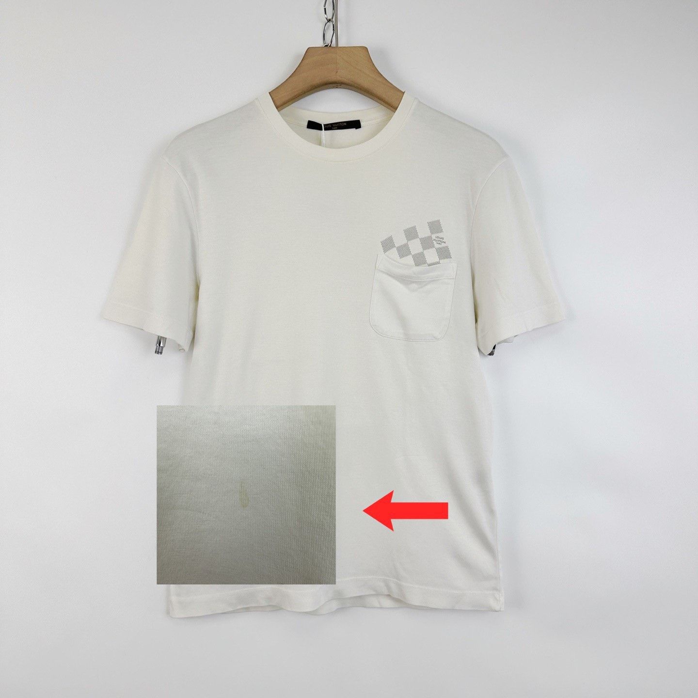 Louis Vuitton Louis Vuitton White Checkerboard Logo Short Sleeve Size US XS / EU 42 / 0 - 6 Thumbnail