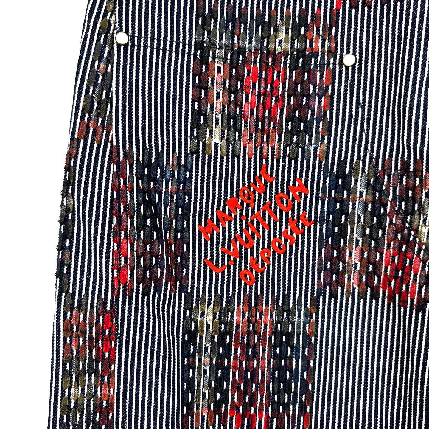 Louis Vuitton Louis Vuitton x NIGO Checkerboard Cargo Jeans Size US 34 / EU 50 - 6 Thumbnail