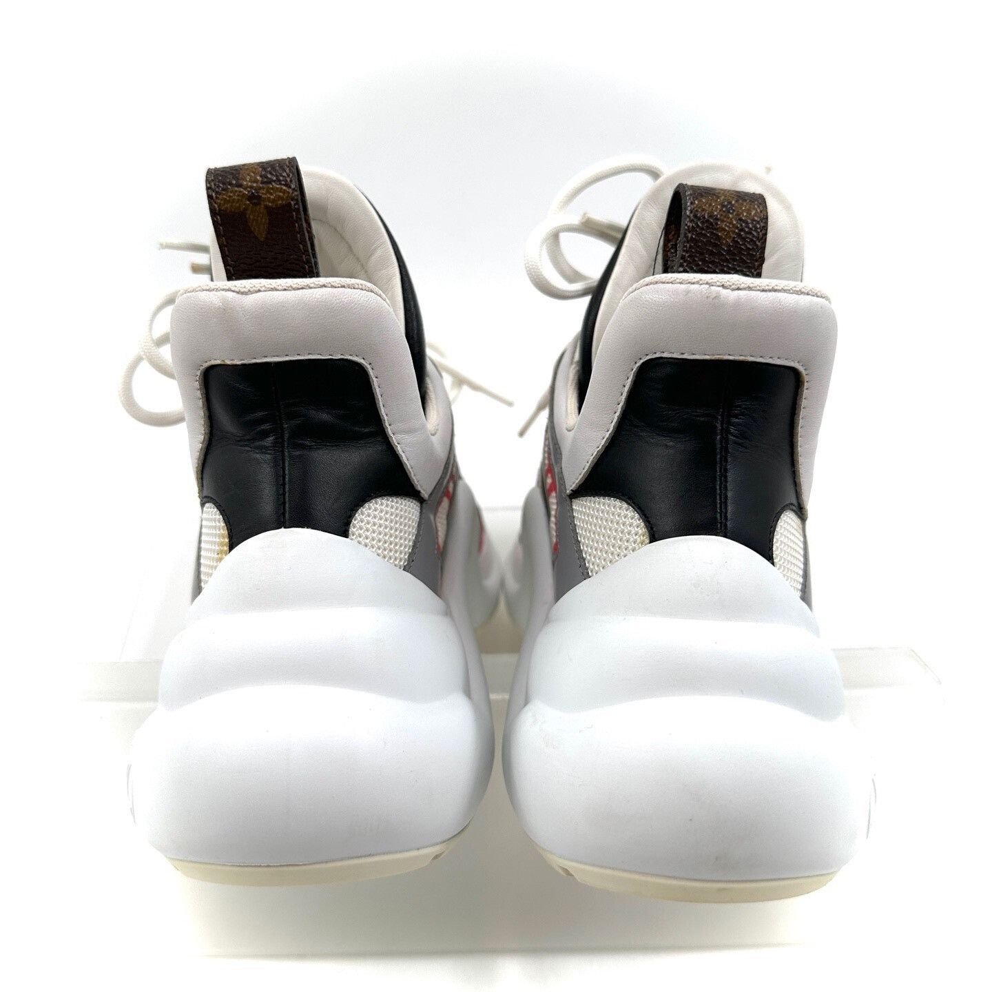Louis Vuitton Louis Vuitton Archlight Red White Mesh Shoes Size US 4.5 / IT 34.5 - 3 Thumbnail