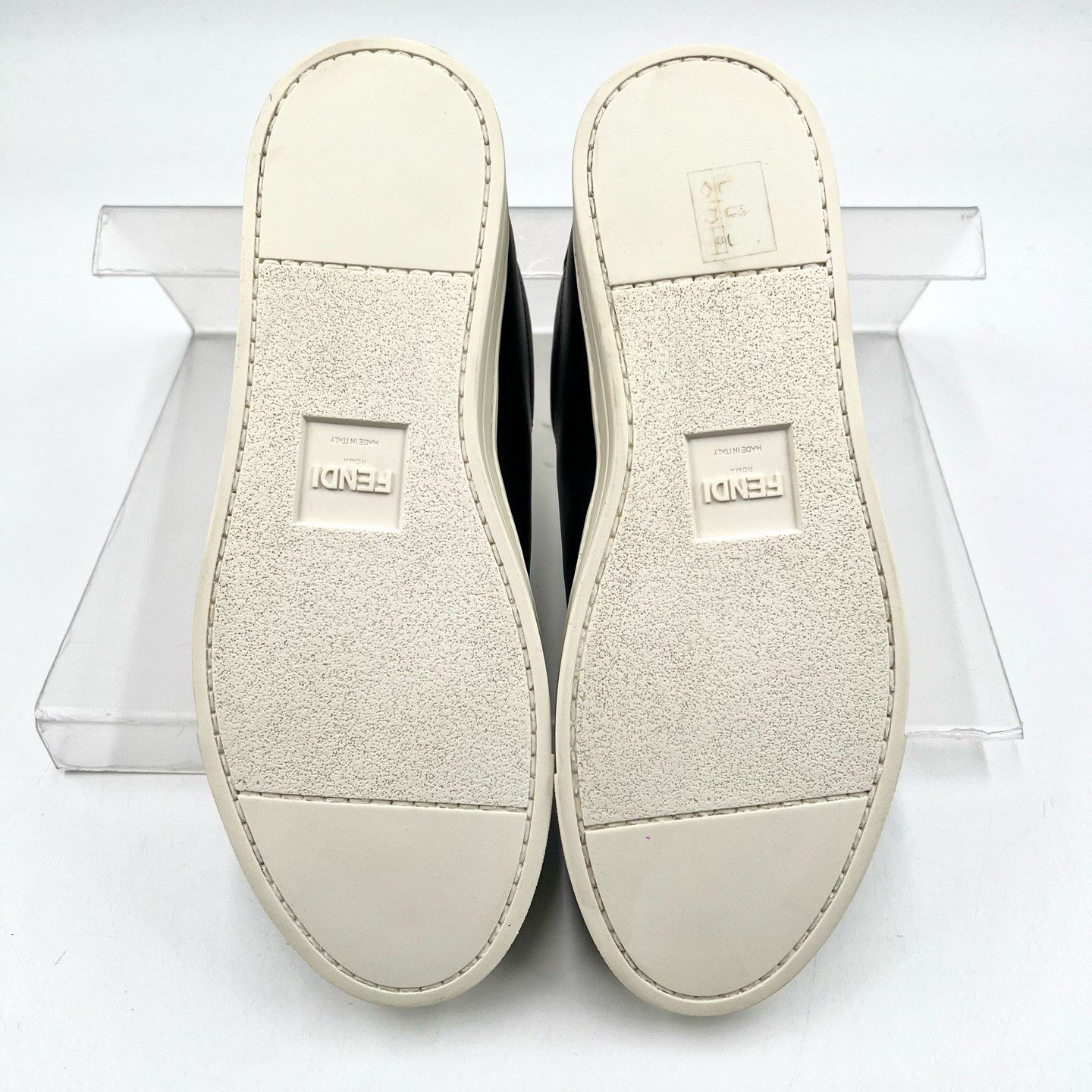 Fendi Fendi Black Leather Slip-On Low-Top Shoes Size US 6.5 / IT 36.5 - 7 Thumbnail